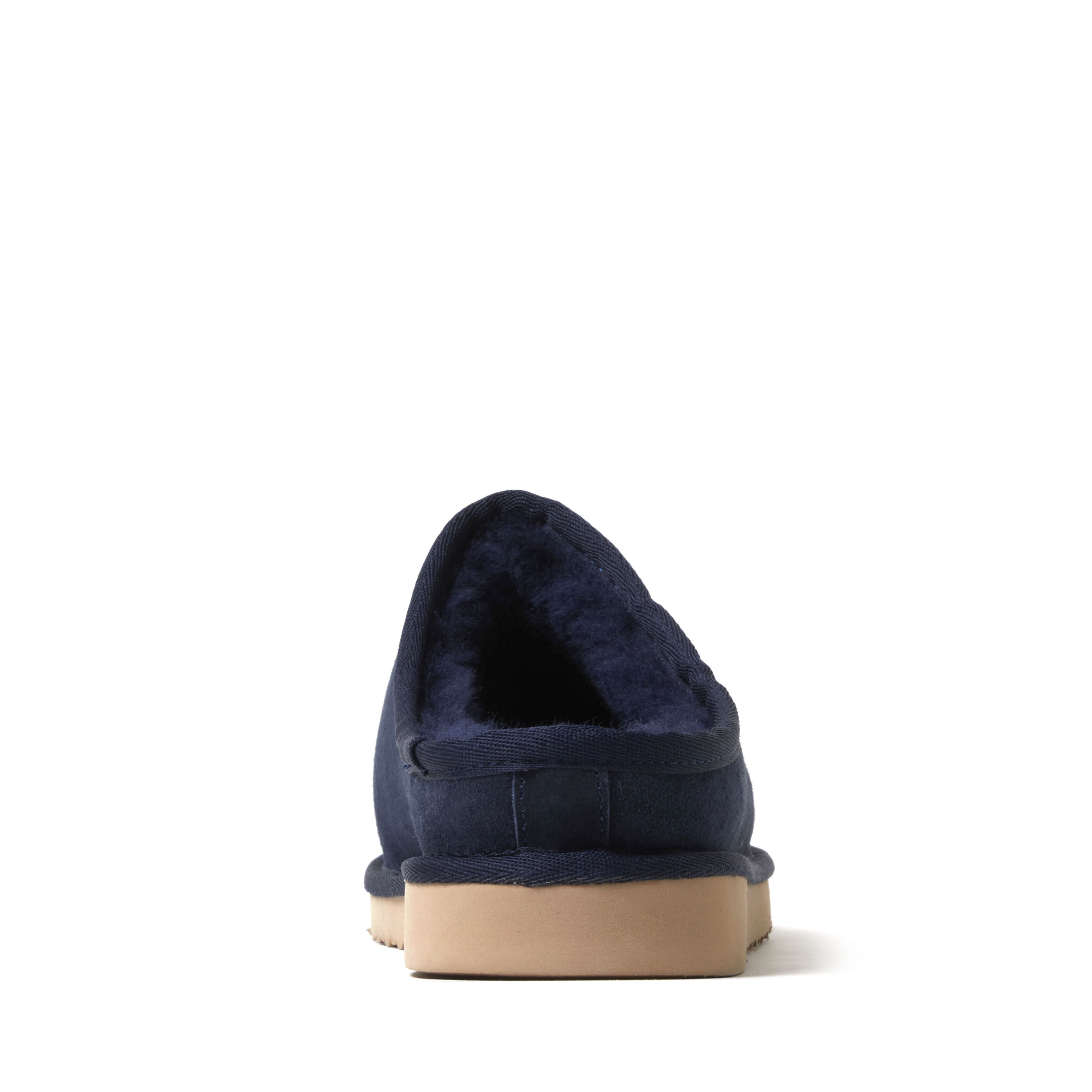 Men's Fireside by Dearfoams Grafton Genuine Shearling Clog Slipper with Woven Accent