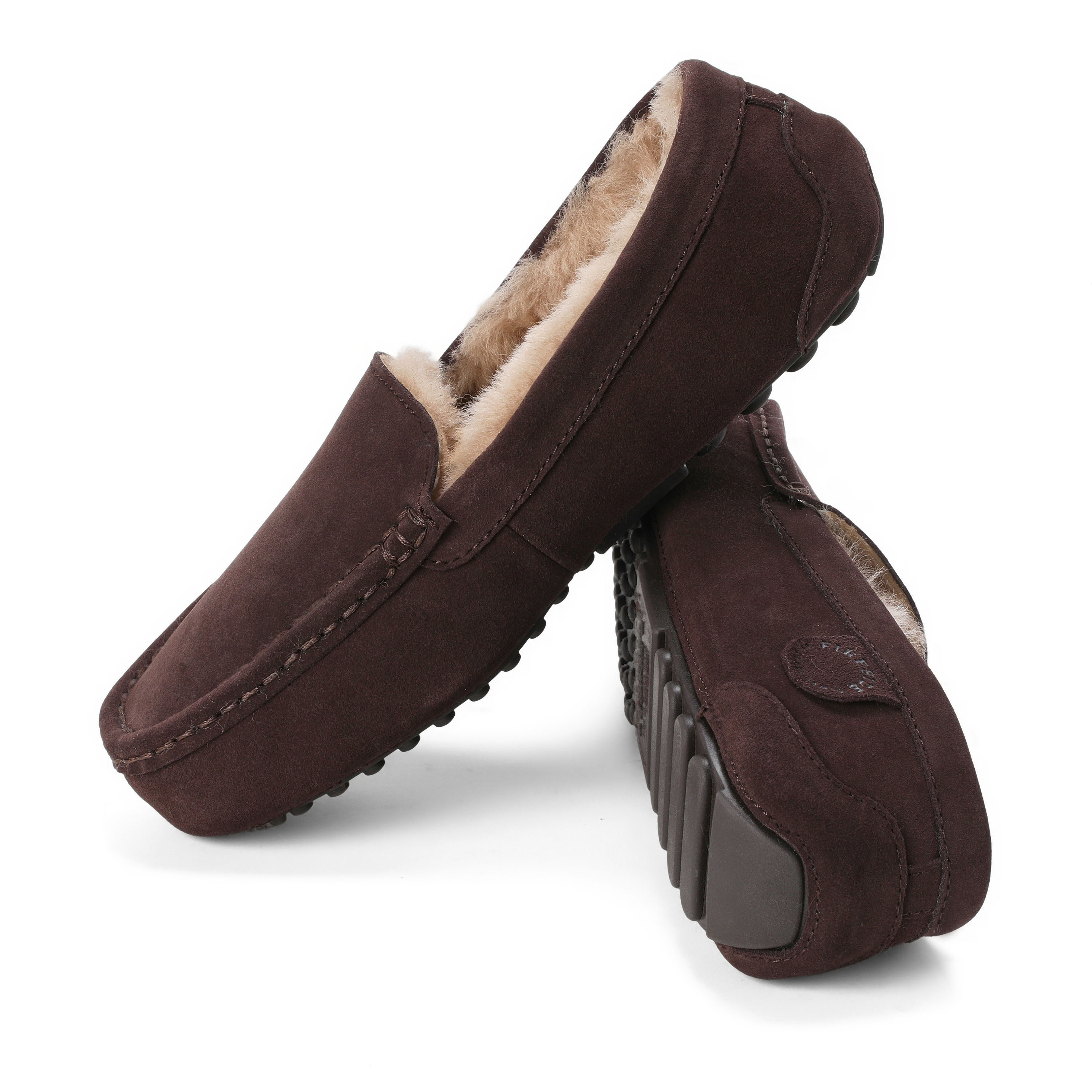 Women's Fireside by Dearfoams Mel Genuine Shearling Moccasin