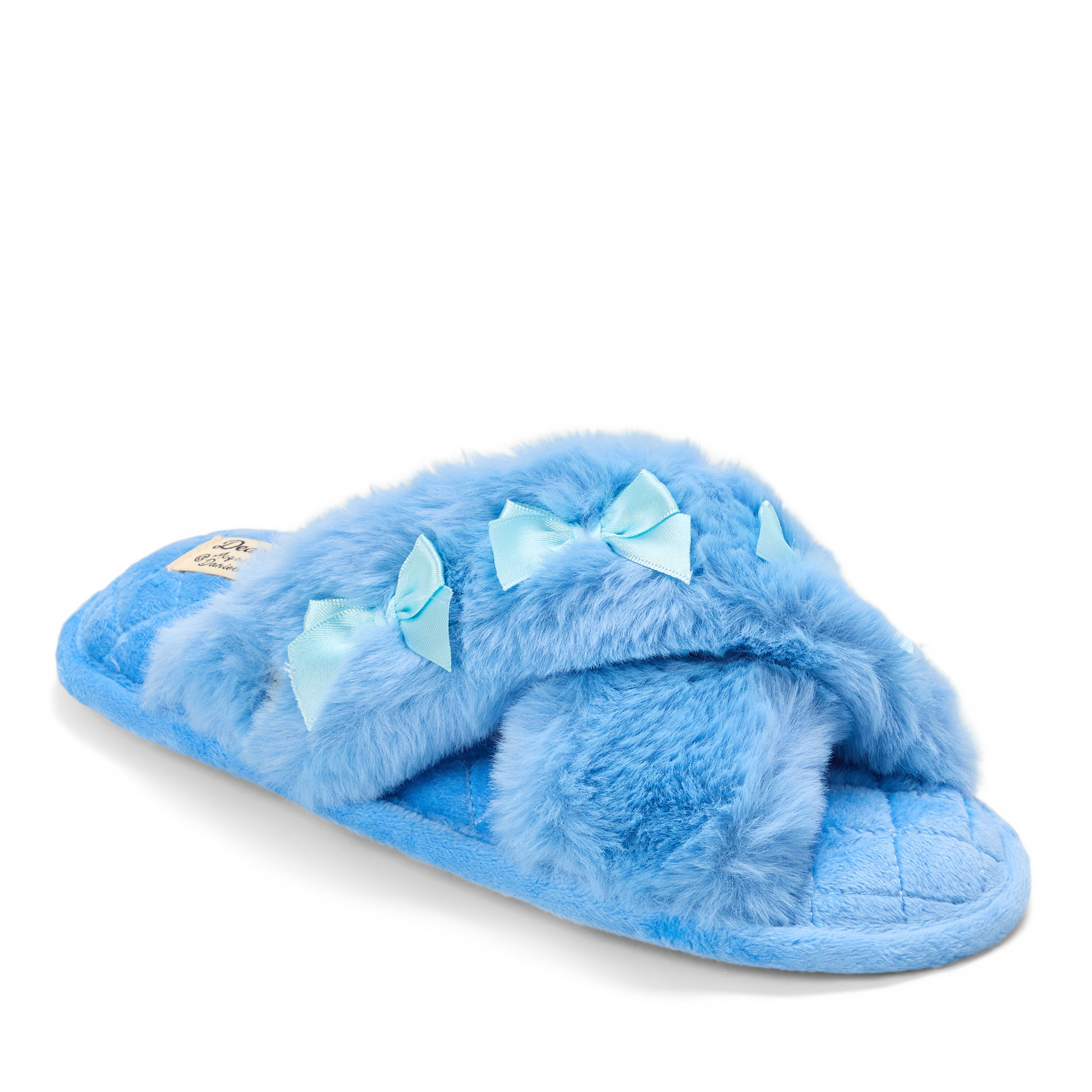 Women's Jessica Furry Crossband Slide Slipper