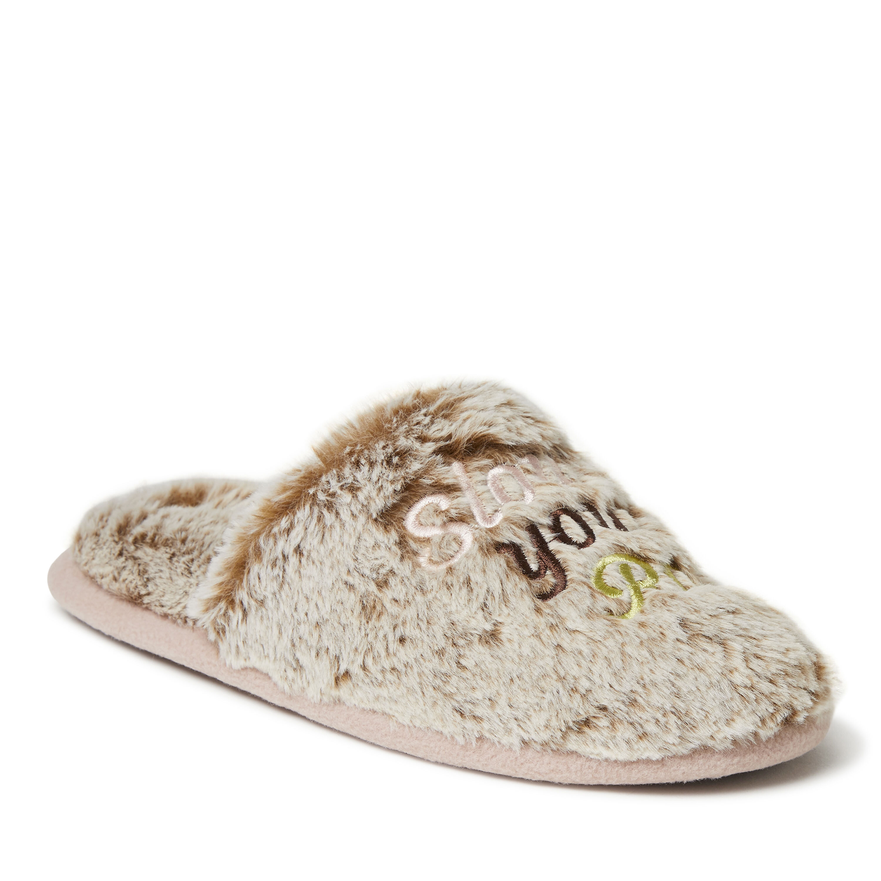 Women's Novelty Scuff Slipper with Eye Mask