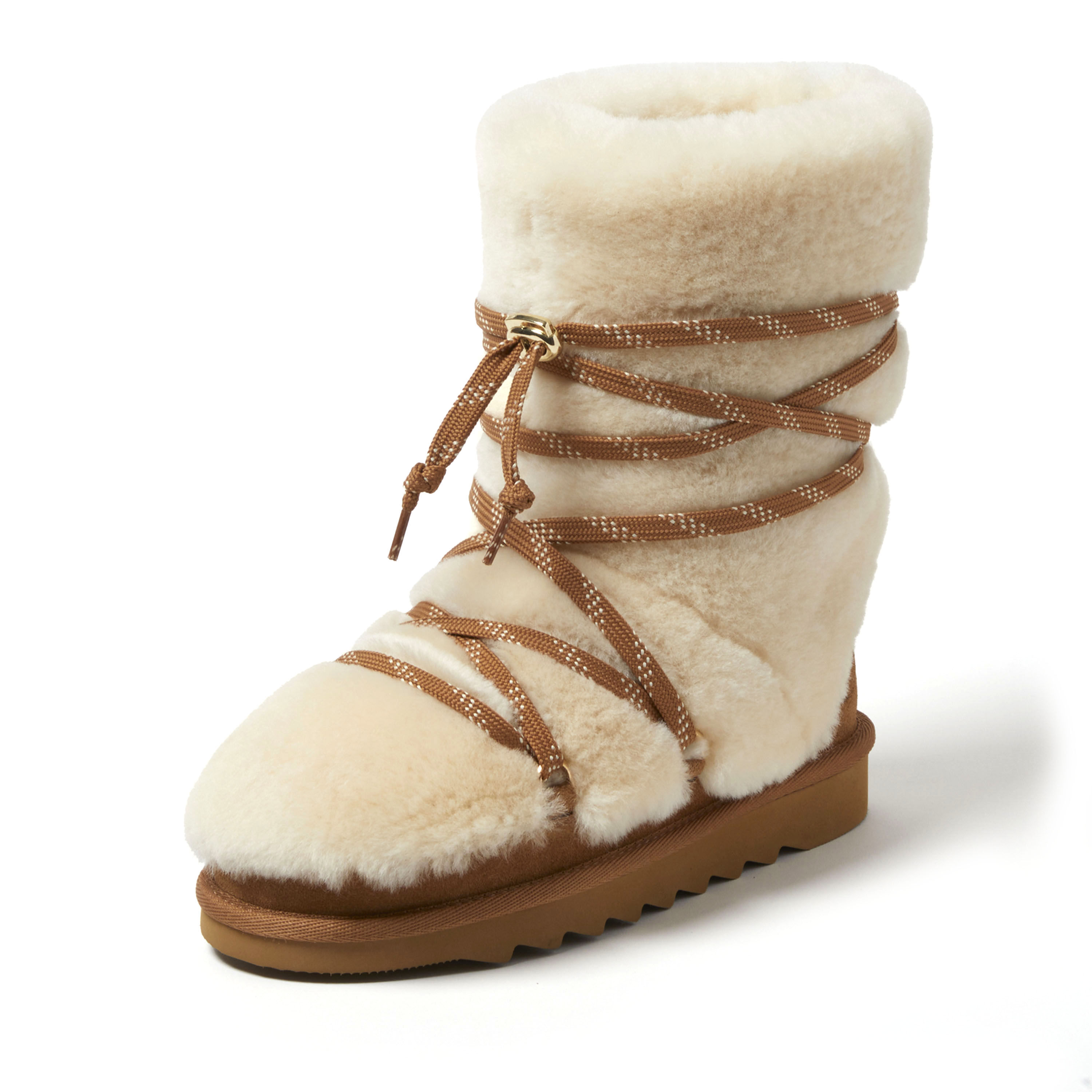 Women's Fireside by Dearfoams Kalamunda Genuine Shearling Boot