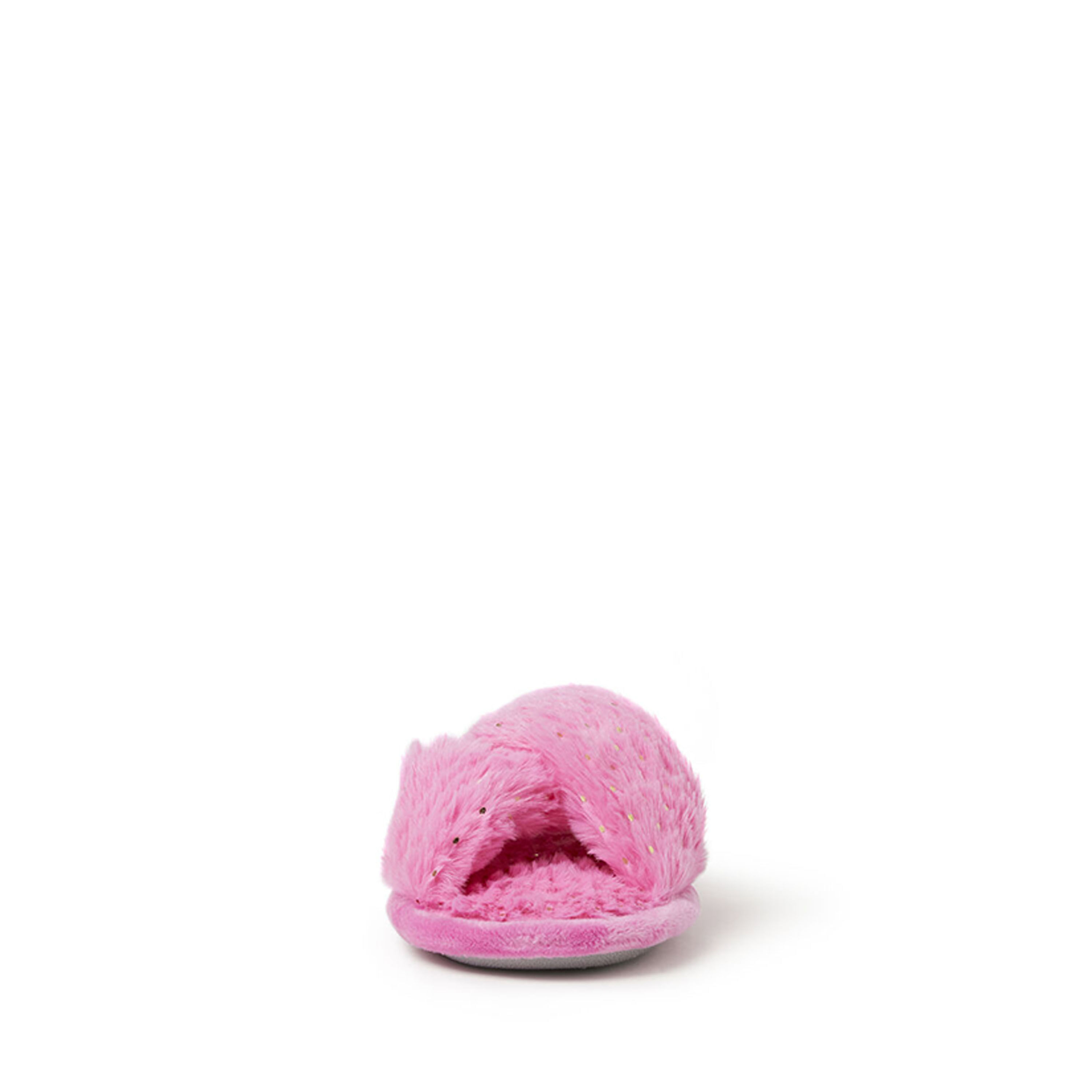 Kids Ava Furry Sparkle Crossband Slide Slipper