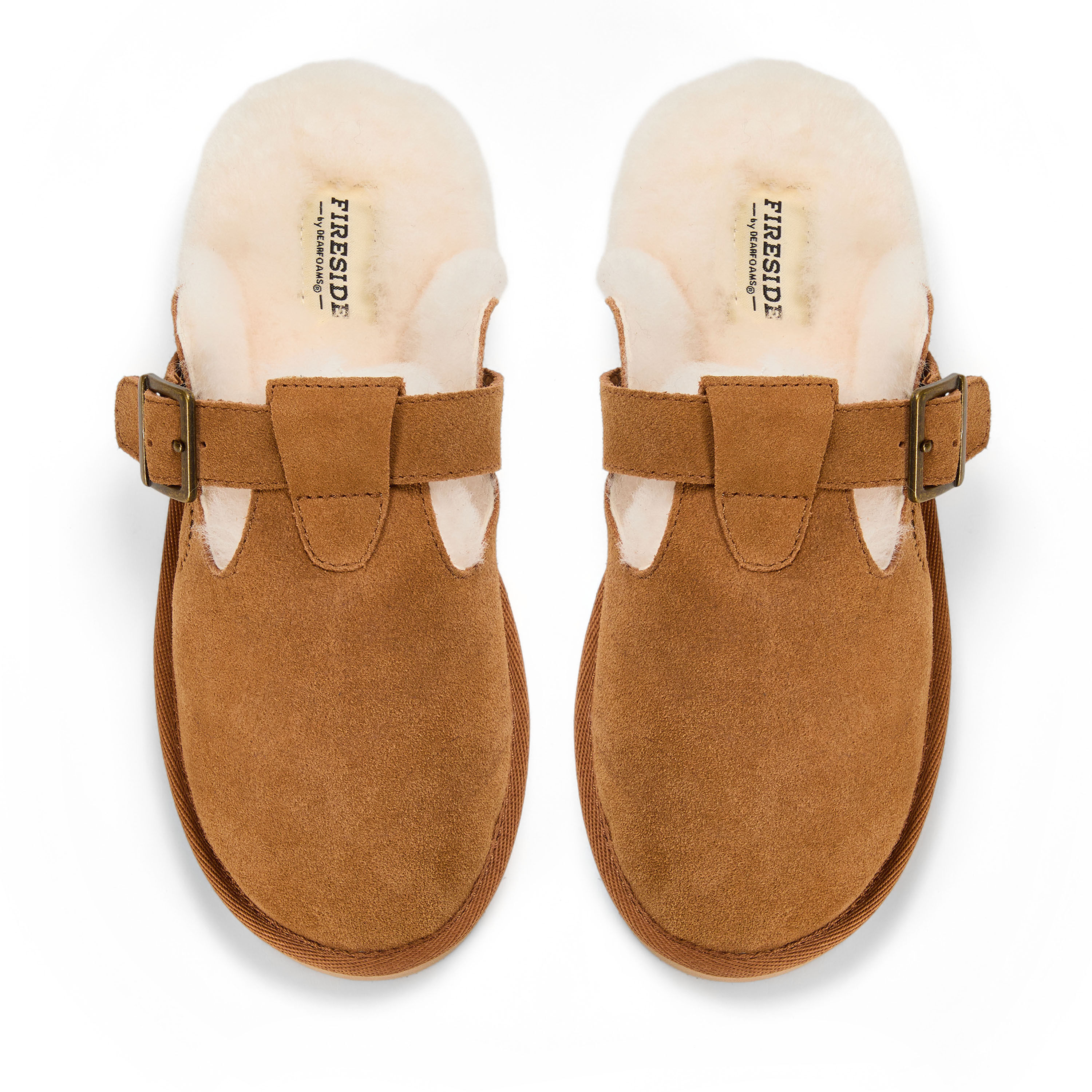 Women's Fireside by Dearfoams Maitland Genuine Shearling Scuff