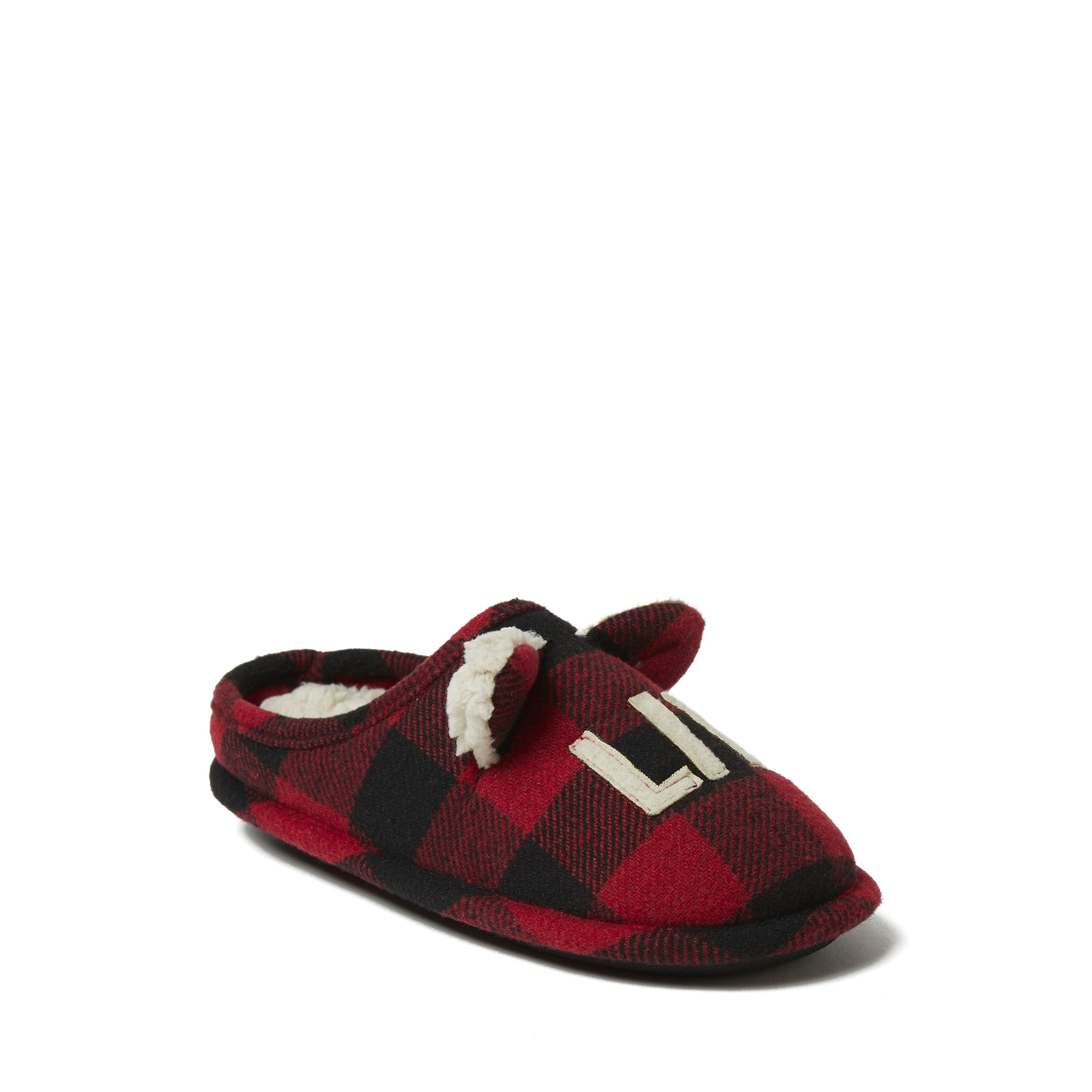 Kids buffalo plaid hotsell slippers