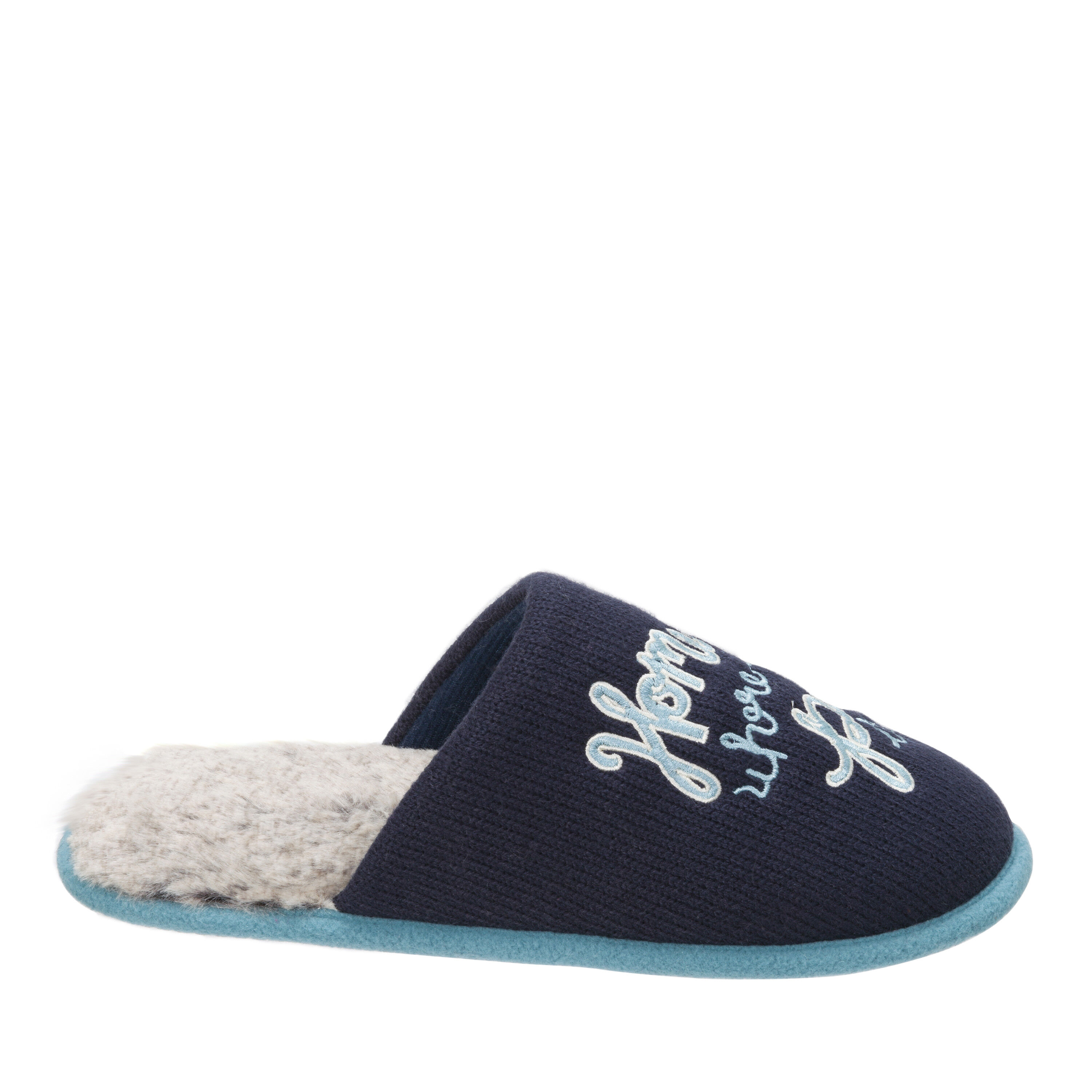 Women's Novelty Scuff Slipper with Eye Mask
