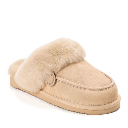 Women's Fireside by Dearfoams Melville Genuine Shearling Scuff