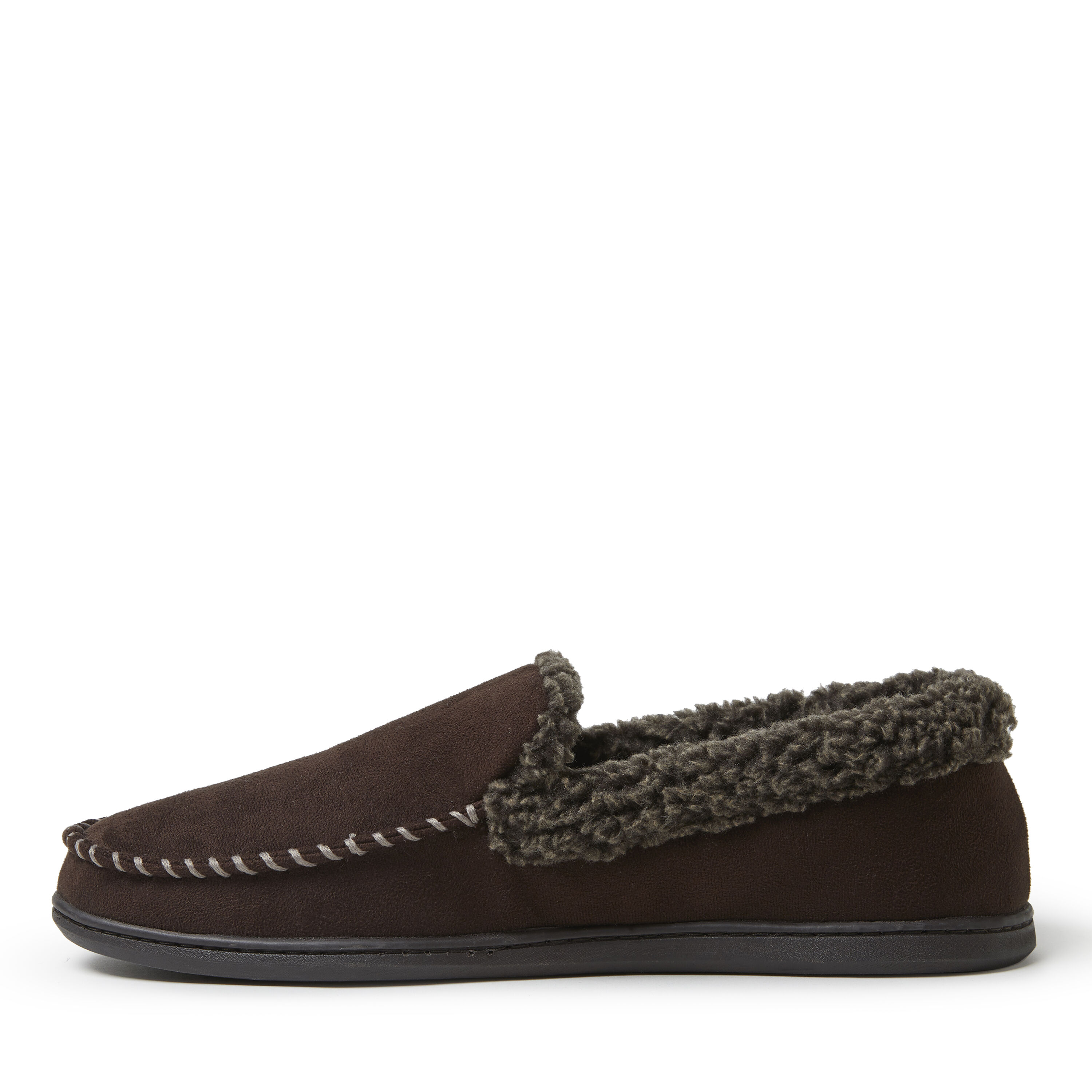 Men's dearfoams microfiber suede whipstitch outlet moccasin slippers