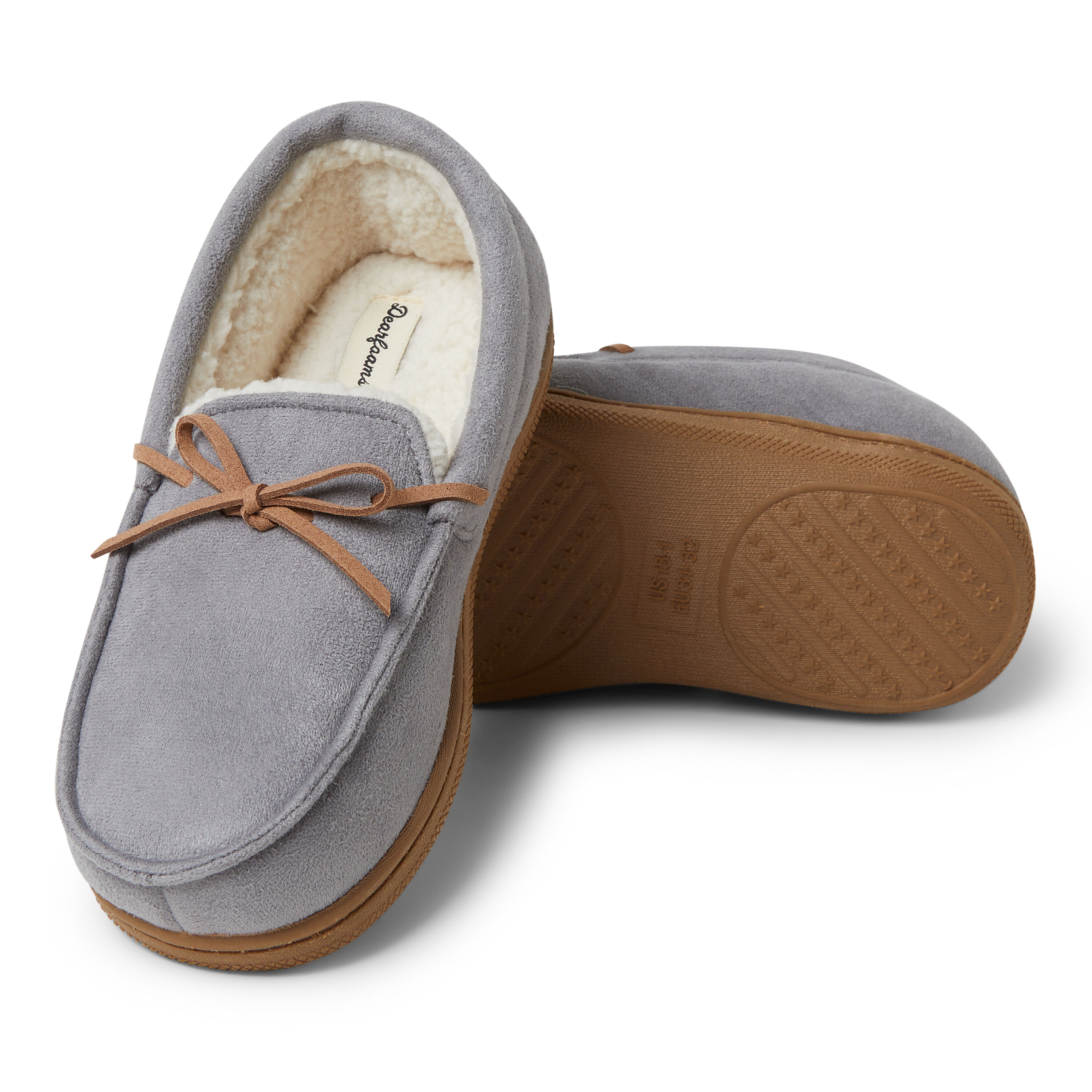 Kids Moccasin with Tie Slipper