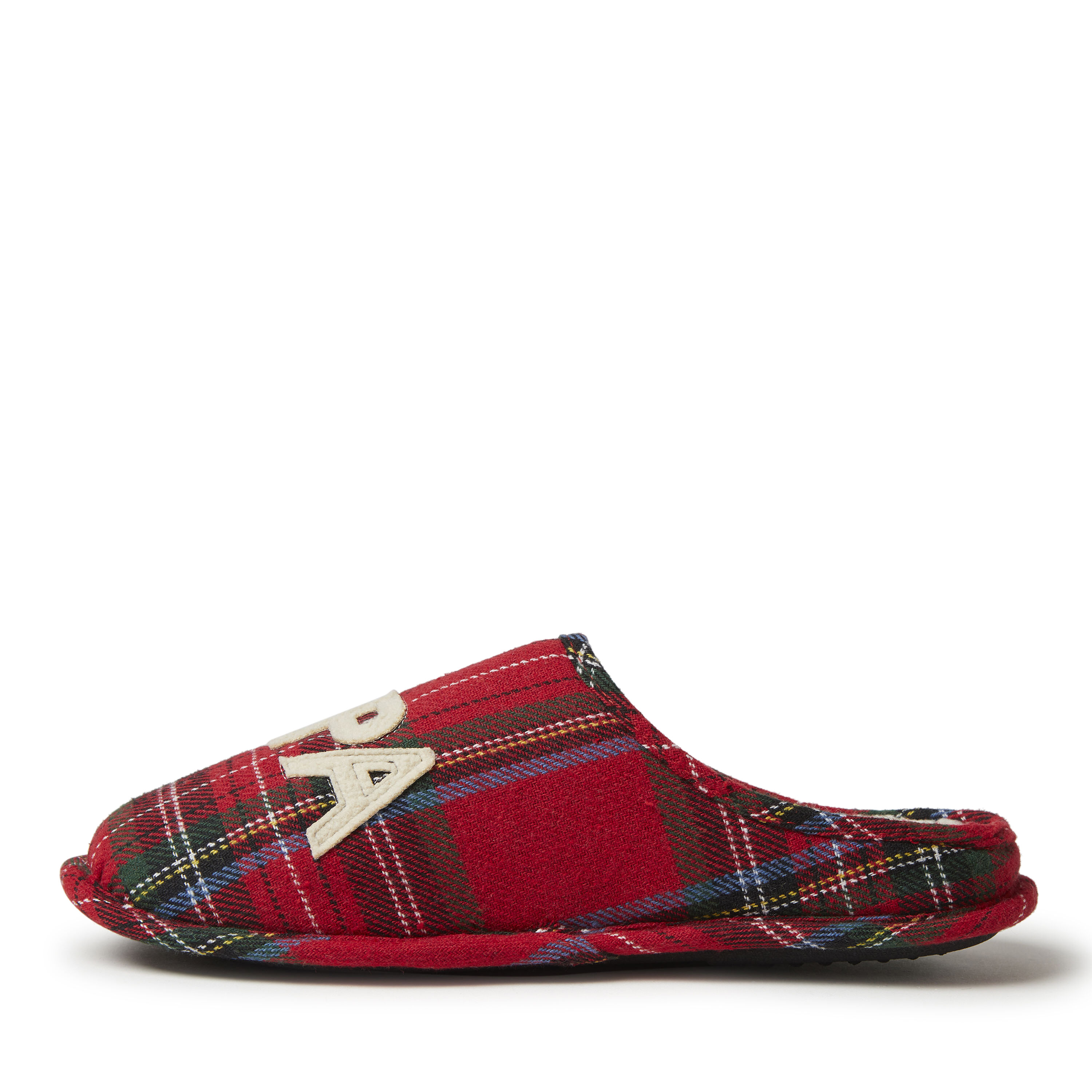 Men s Papa Bear Plaid Clog Slipper