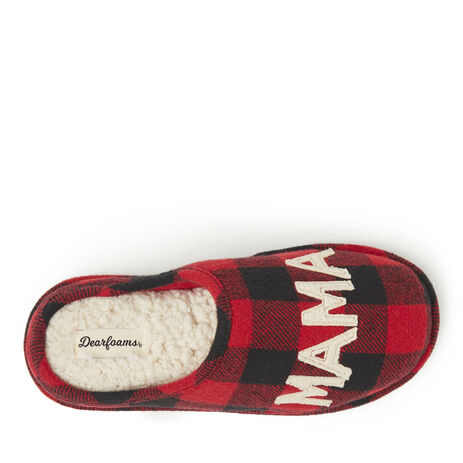 Women's Mama Bear Buffalo Check Clog Slipper - Main Image