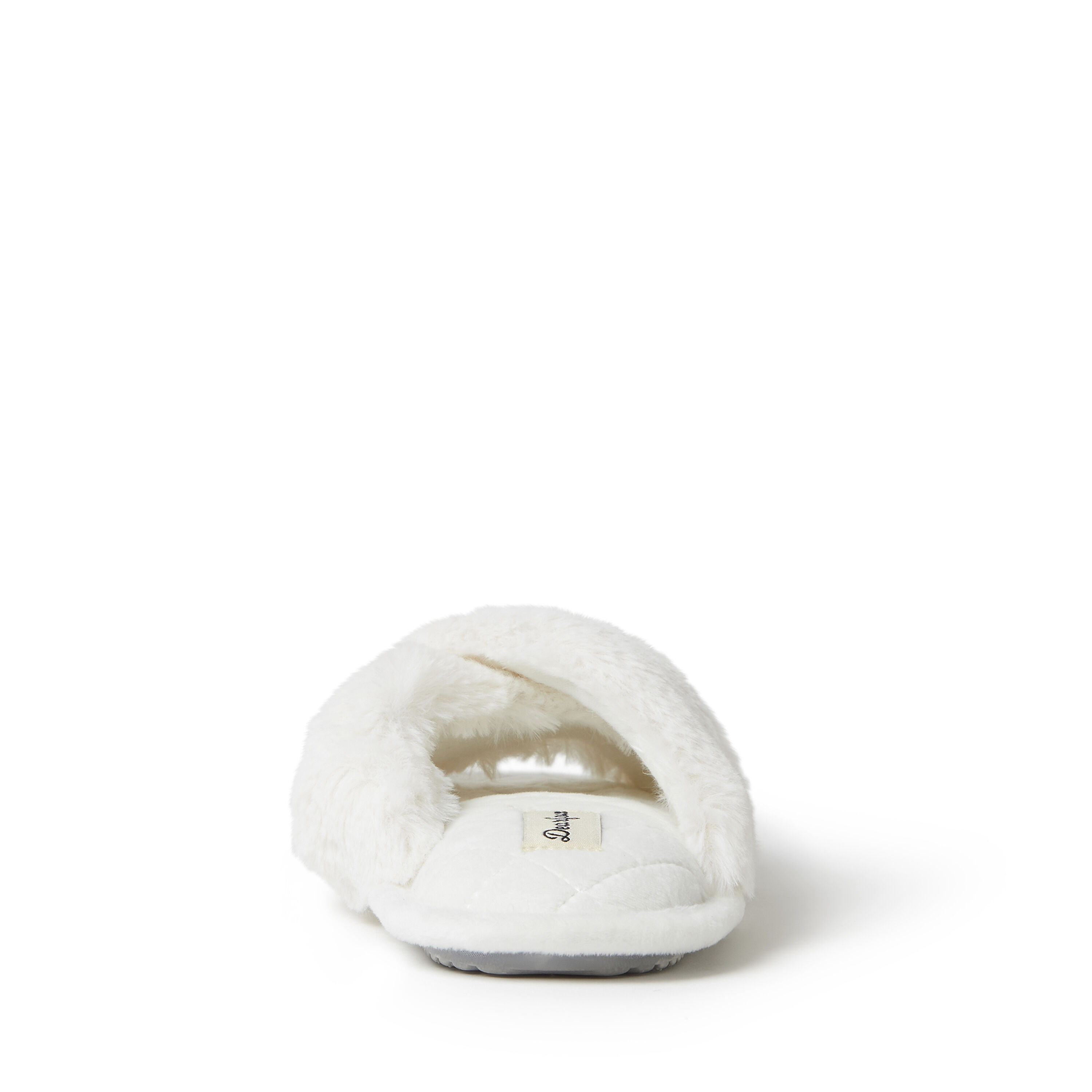 Women s Jessica Furry Crossband Slide Slipper