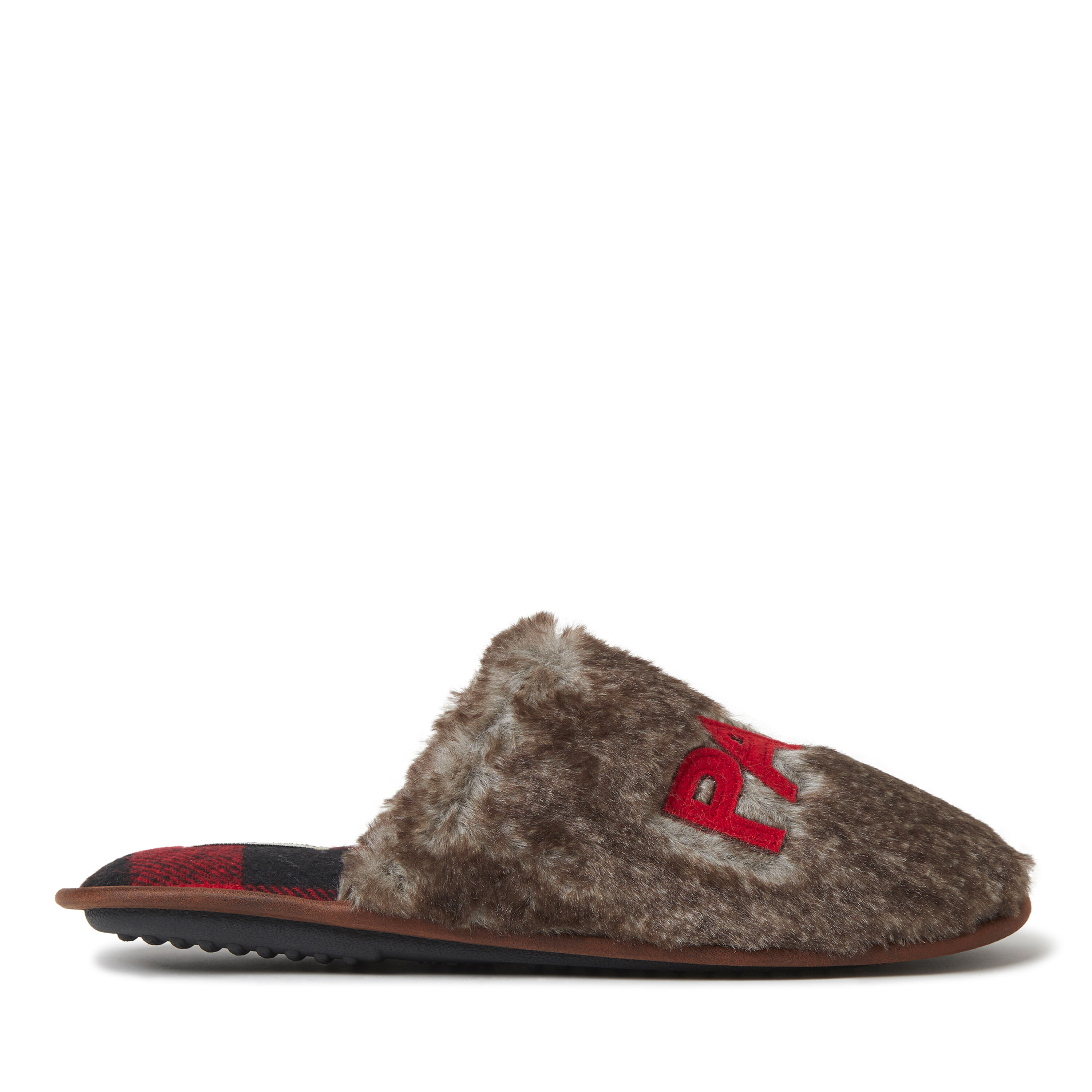 Men's Furry Papa Bear Scuff Slipper