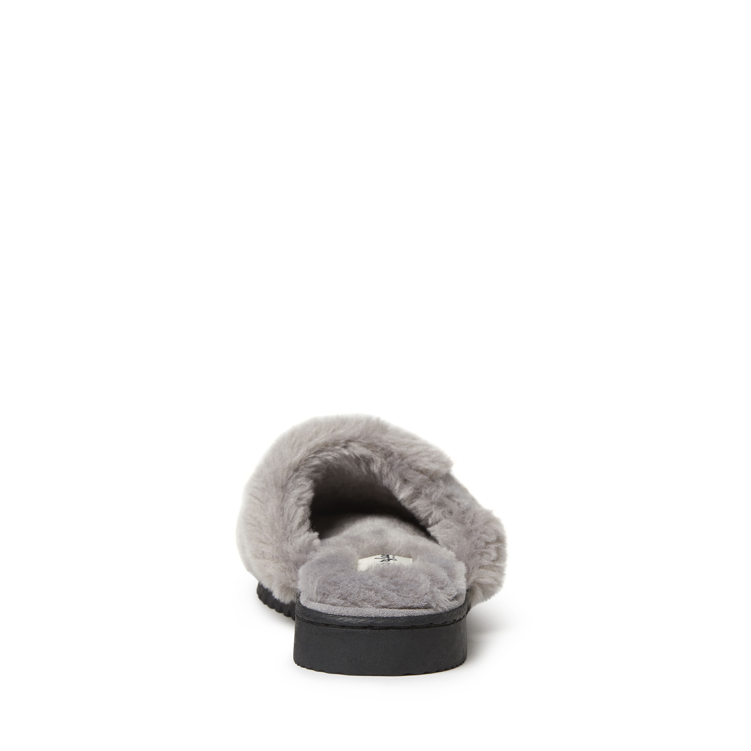 Women's Plush Faux Shearling Slide with Genuine Suede Trim Slipper