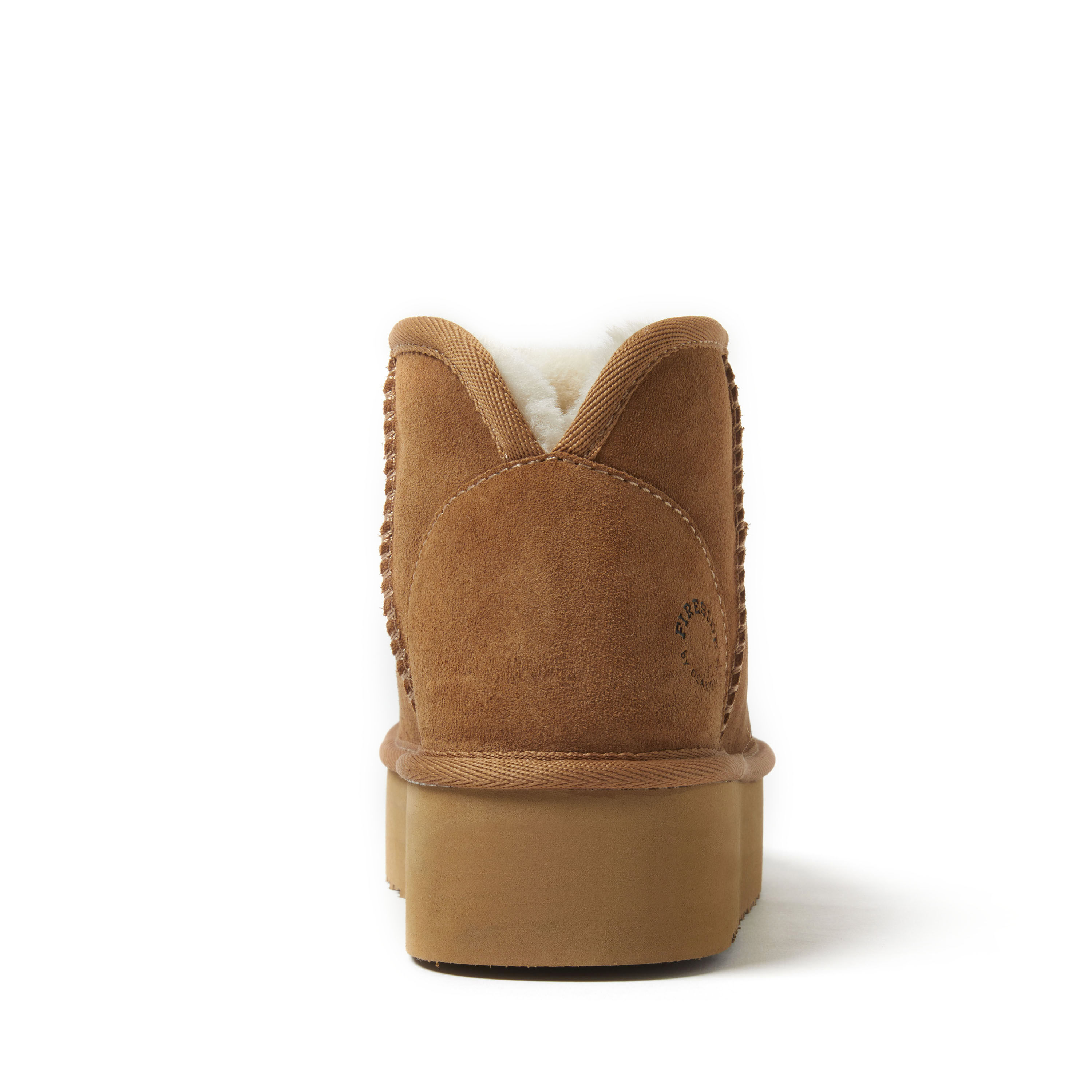 Women's Fireside by Dearfoams Kingston Genuine Shearling Platform Bootie