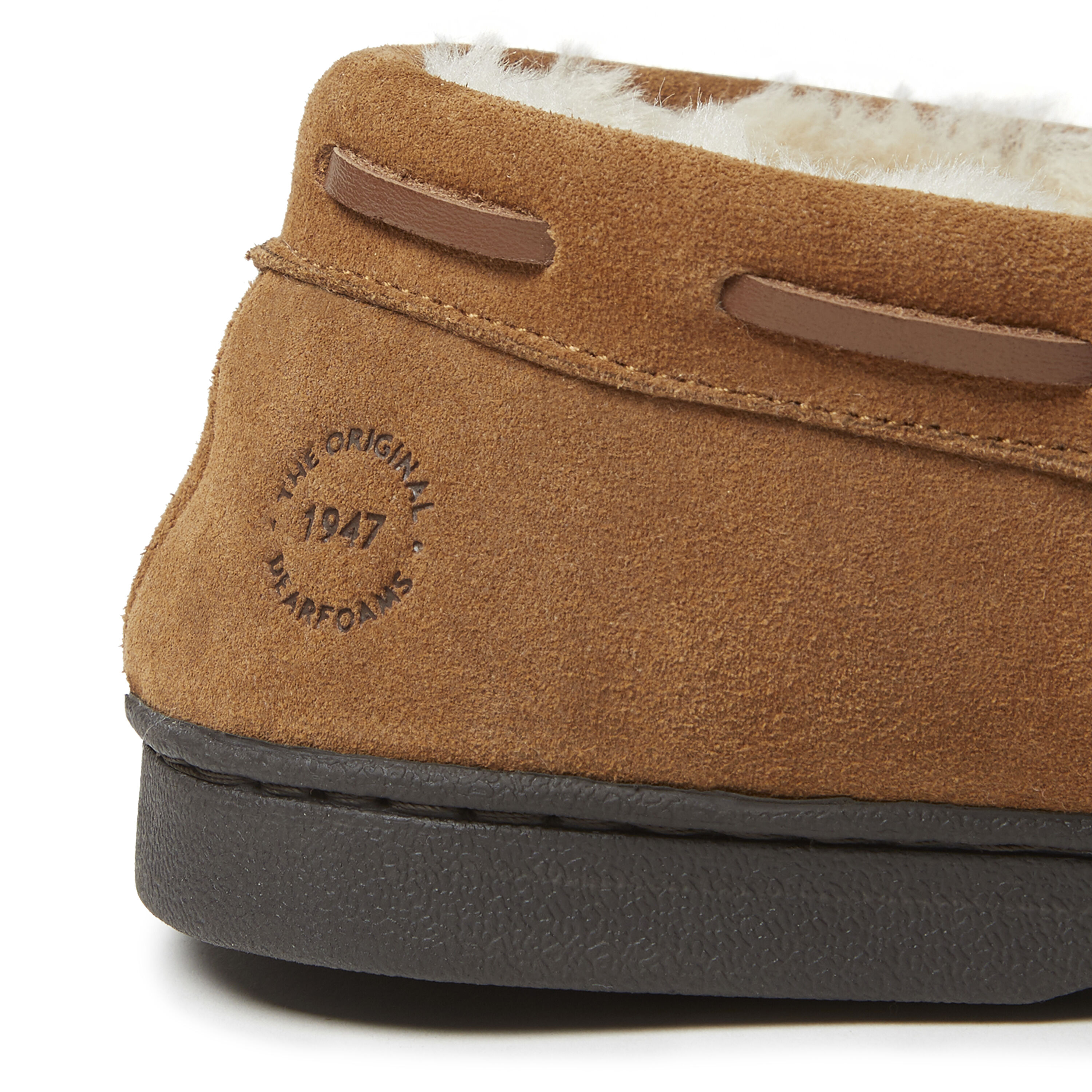 Men's Hudson Genuine Suede Moccasin with Tie