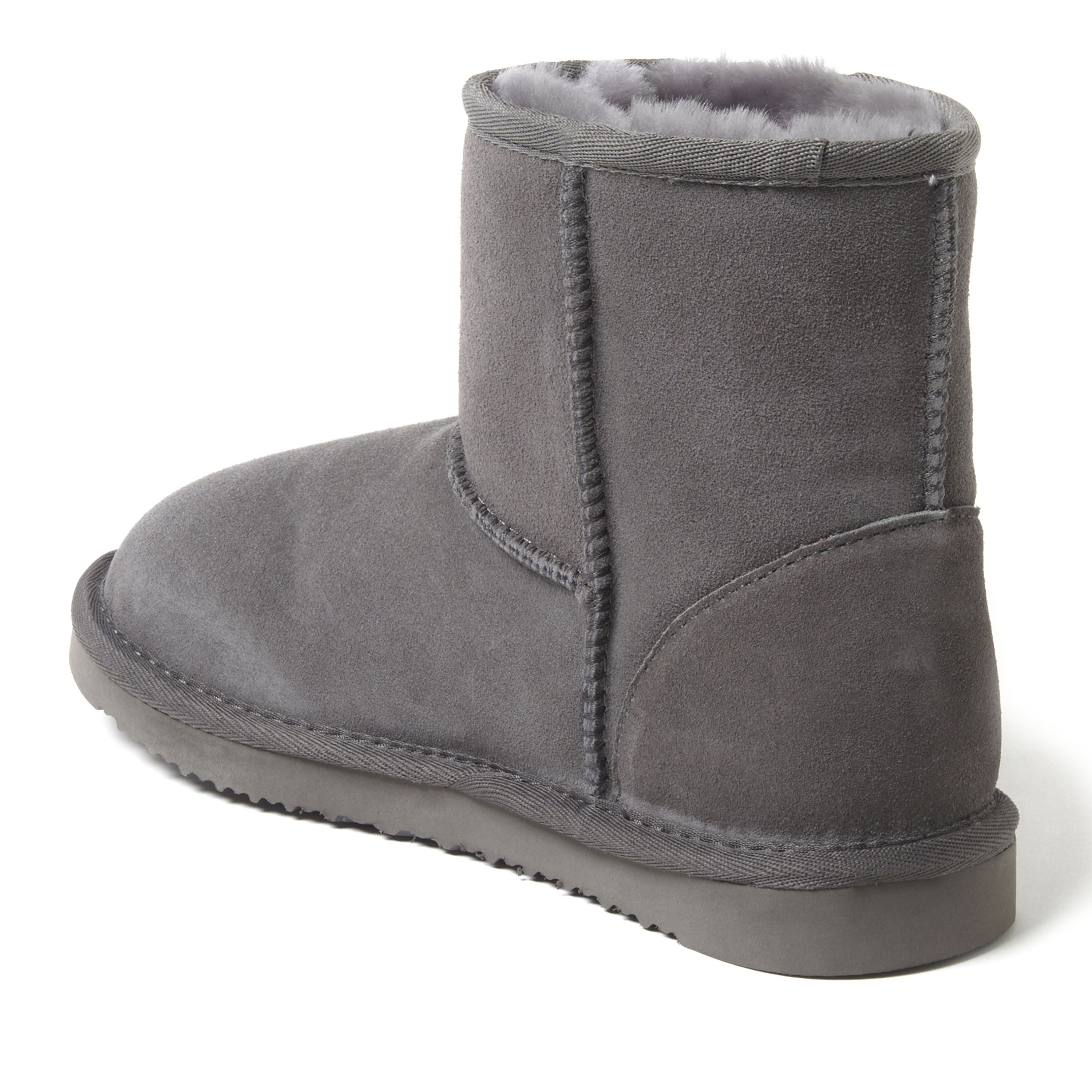 Gray shearling boots shop