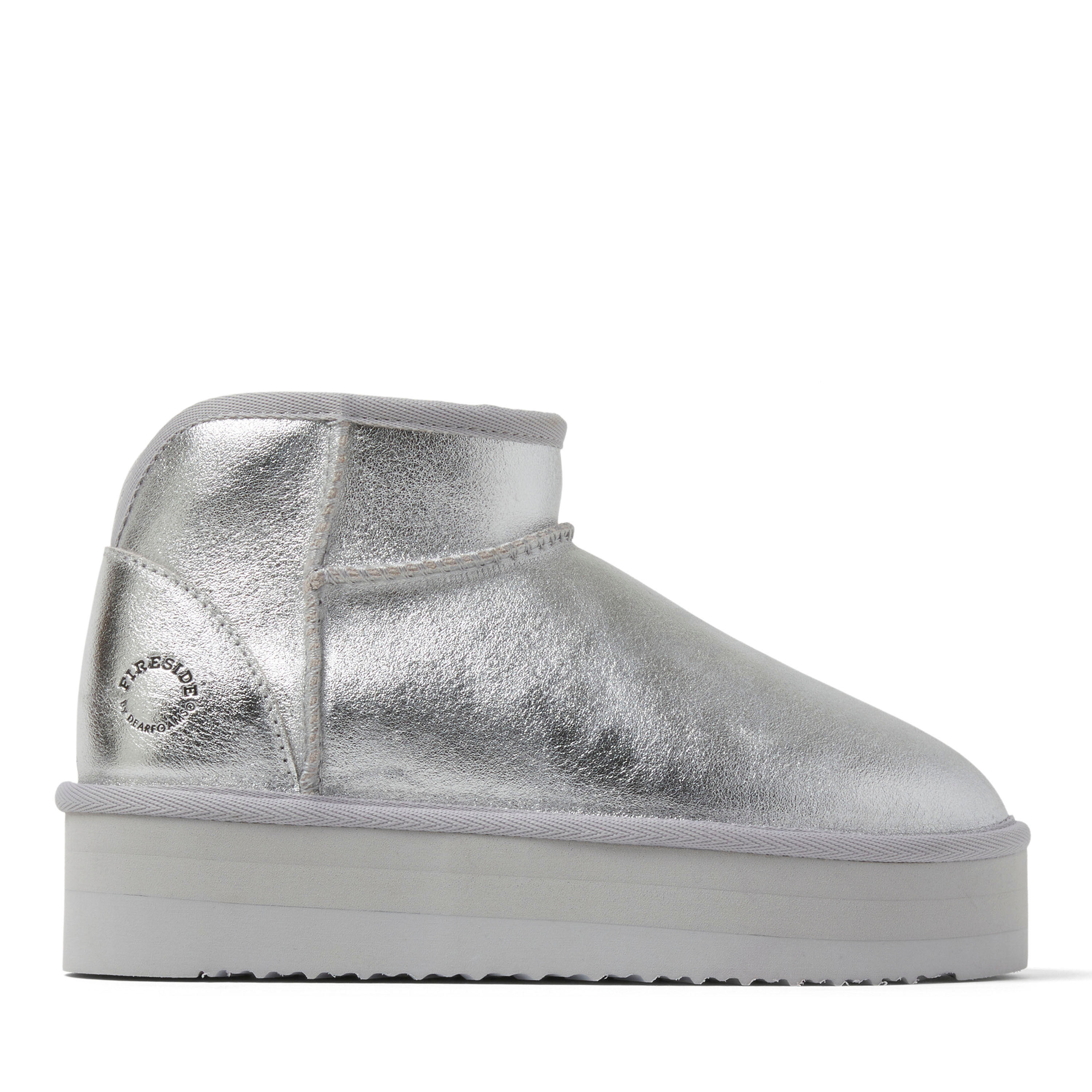 Women's Fireside by Dearfoams Kingston Genuine Shearling Platform Bootie