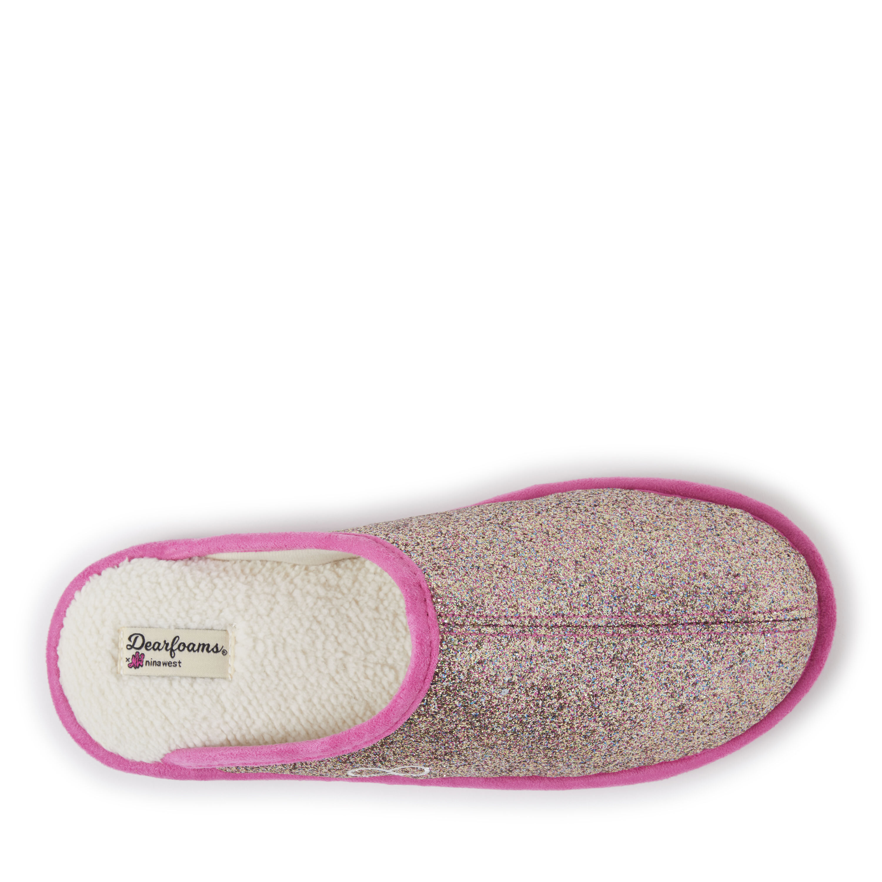 Unisex Nina West Glitter Scuff Slipper
