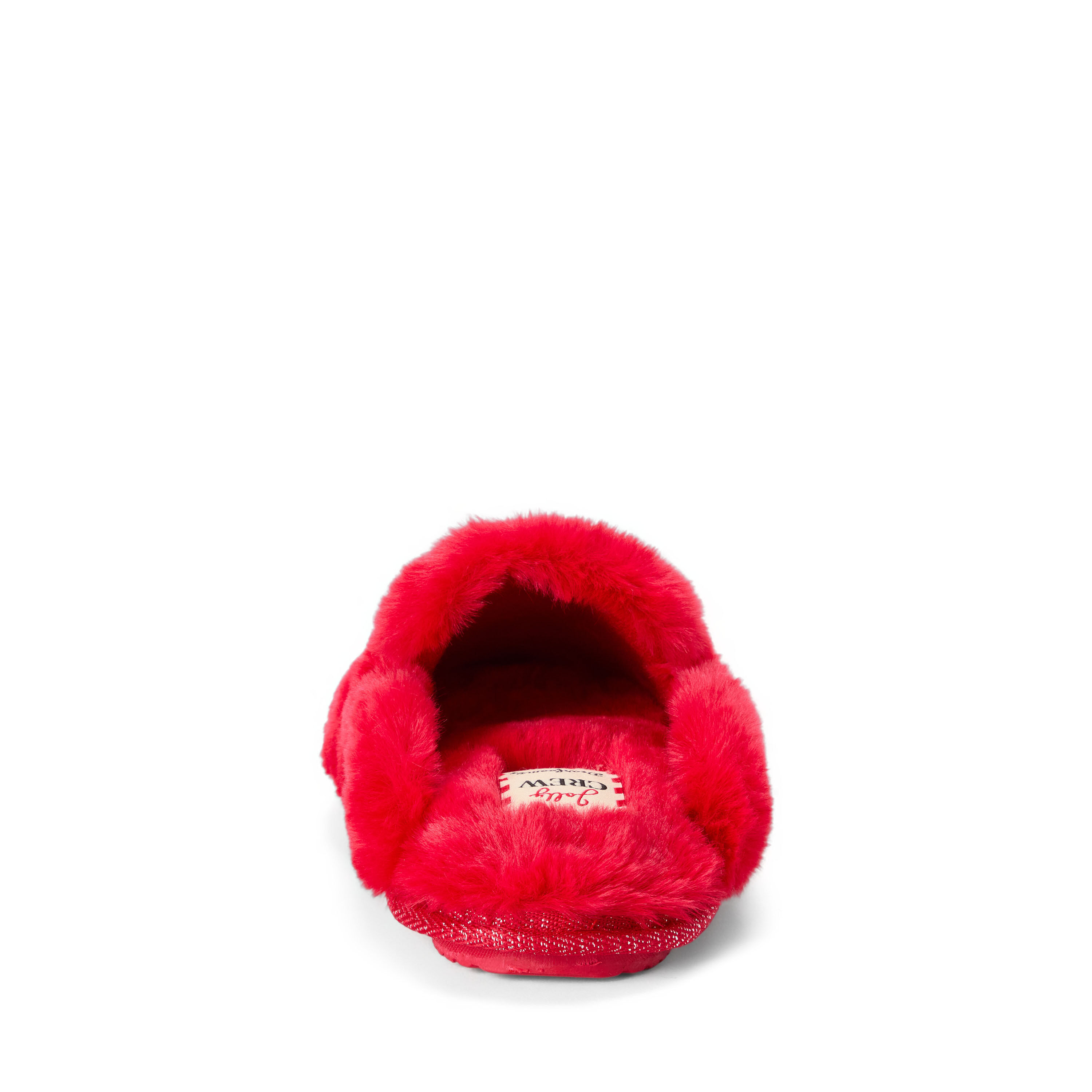 Women's Holiday Fur Shaped Tab Scuff