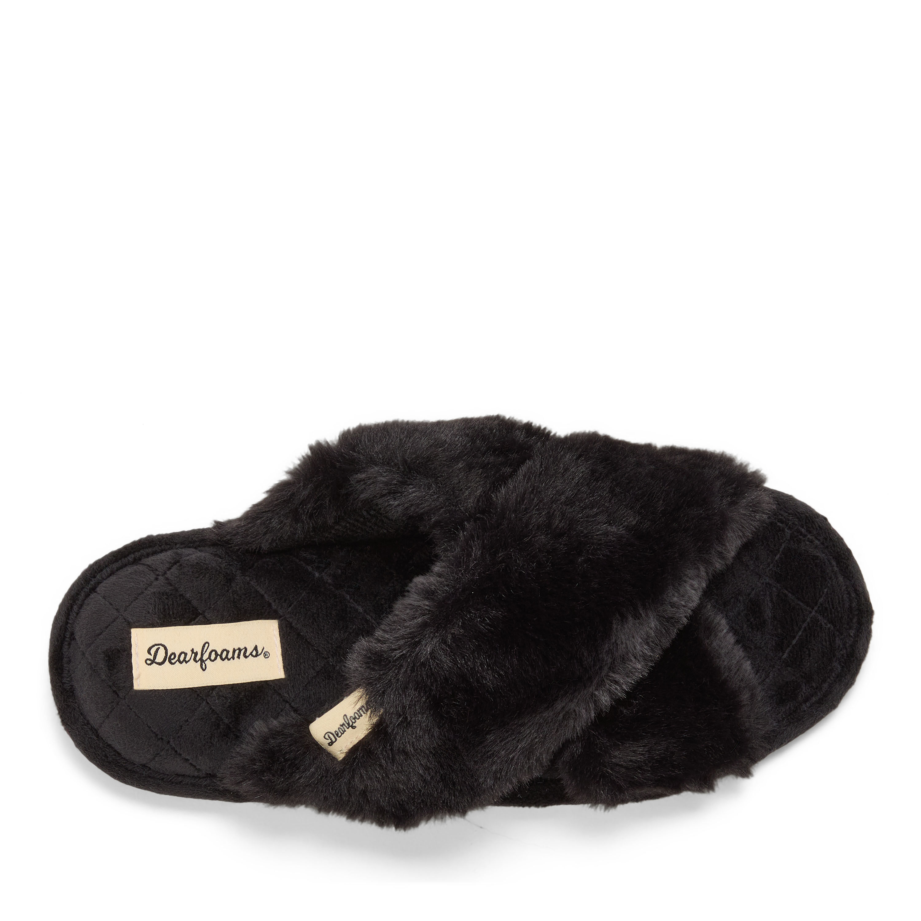 Women's Jessica Furry Crossband Slide Slipper