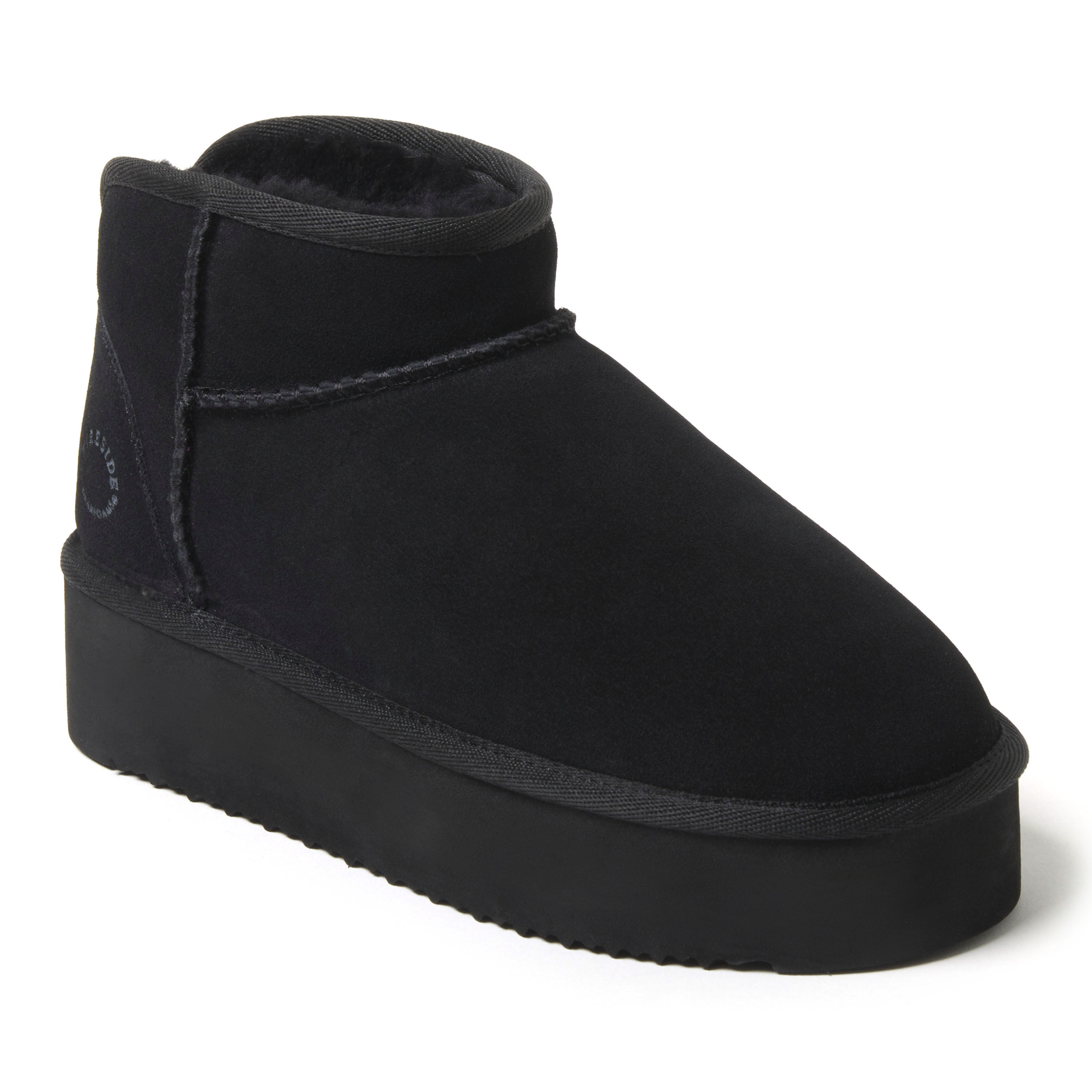 Women's Fireside by Dearfoams Kingston Genuine Shearling Platform Bootie