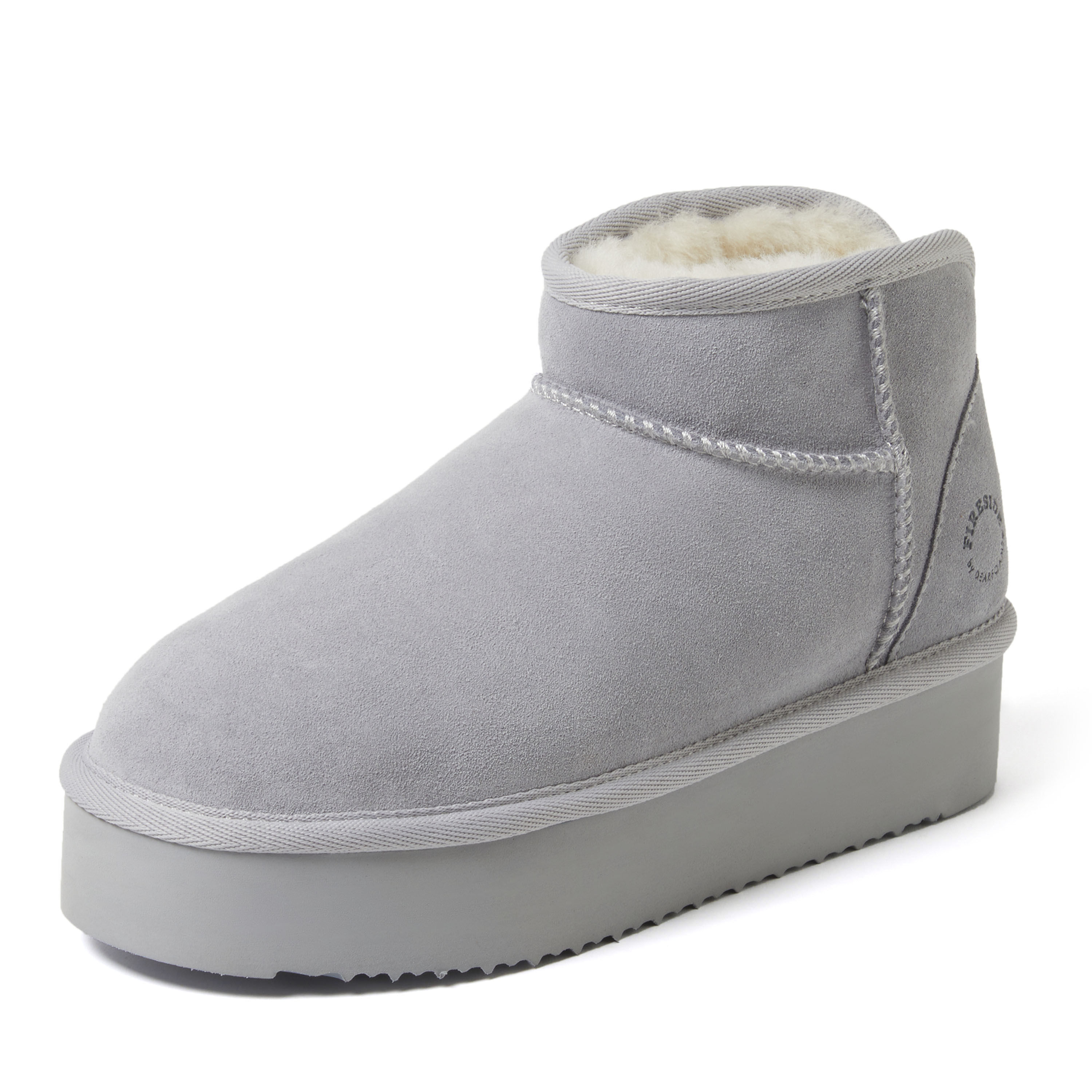 Women's Fireside by Dearfoams Kingston Genuine Shearling Platform Bootie