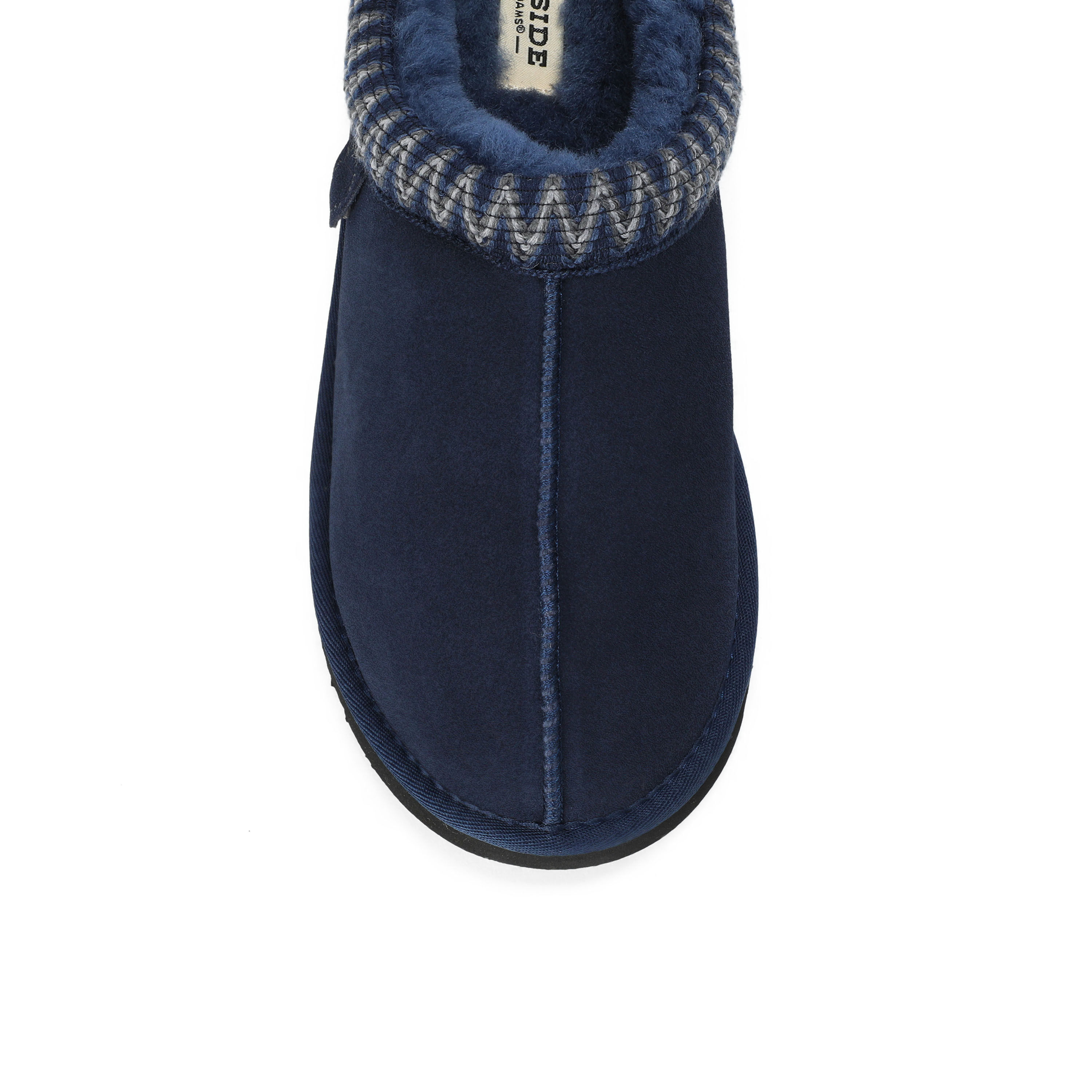 Men's Fireside by Dearfoams Grafton Genuine Shearling Clog With Taping - Water Resistant