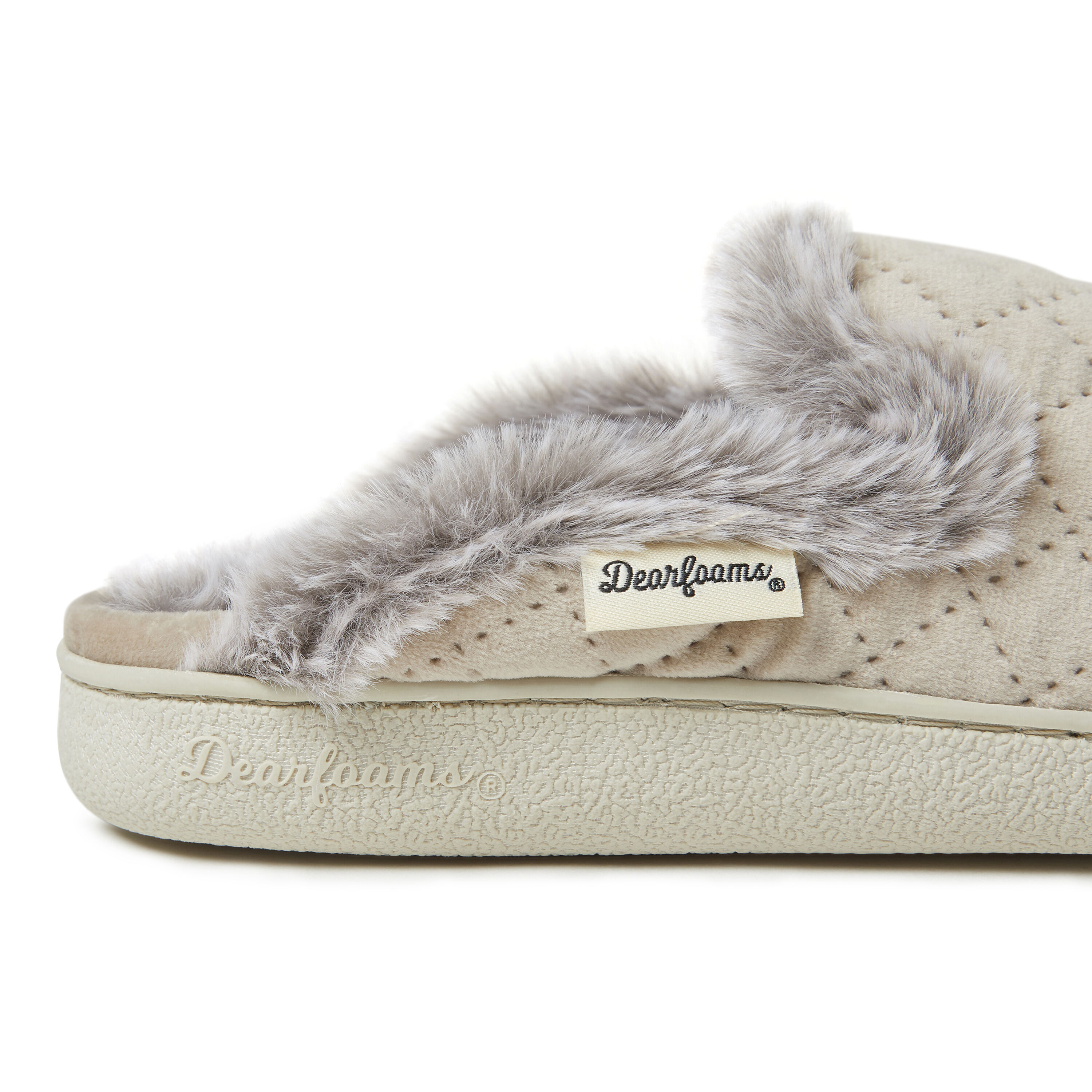 Women's Erin Quilted Velour Scuff Slipper