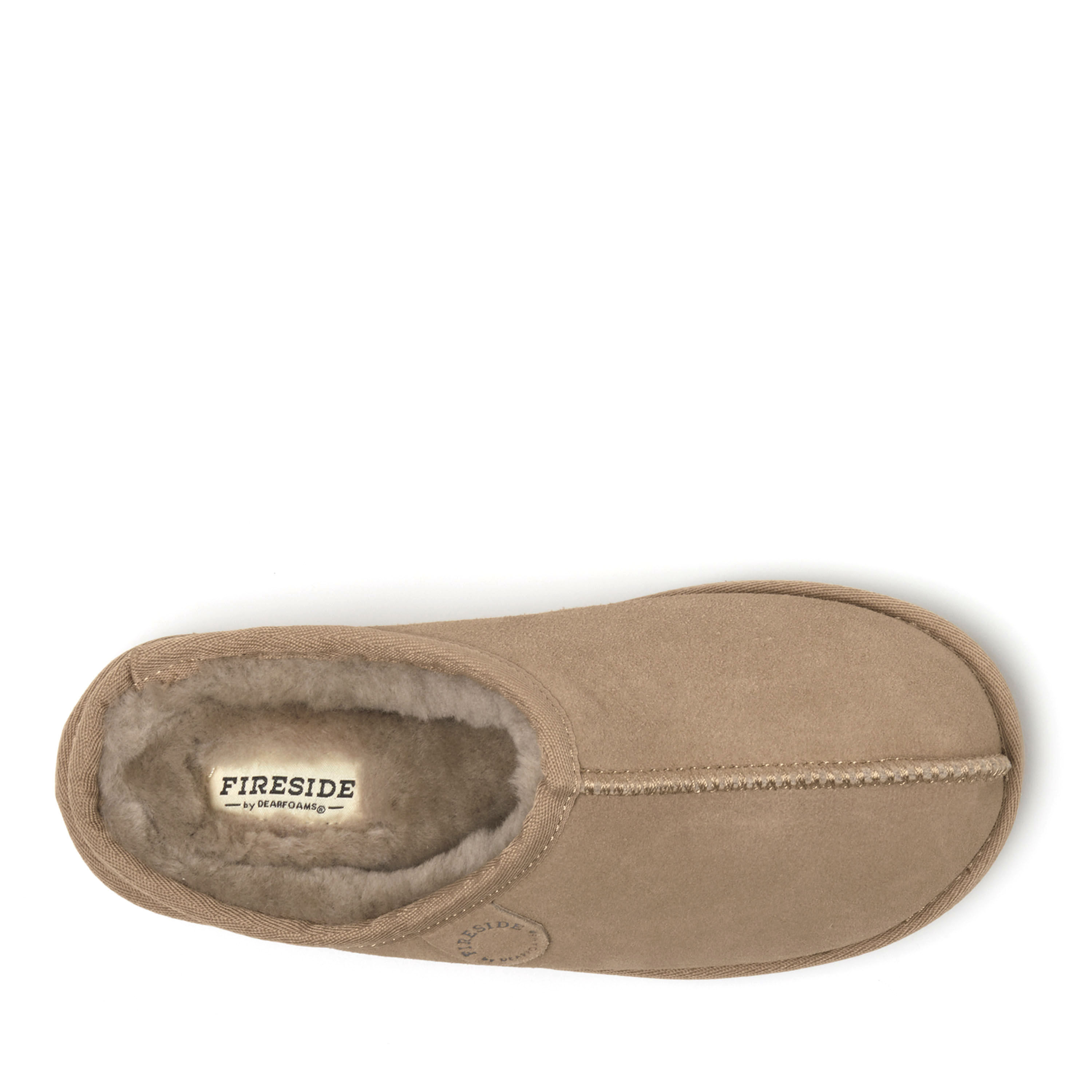 Women's Fireside by Dearfoams Greta Genuine Shearling Clog - Water Resistant