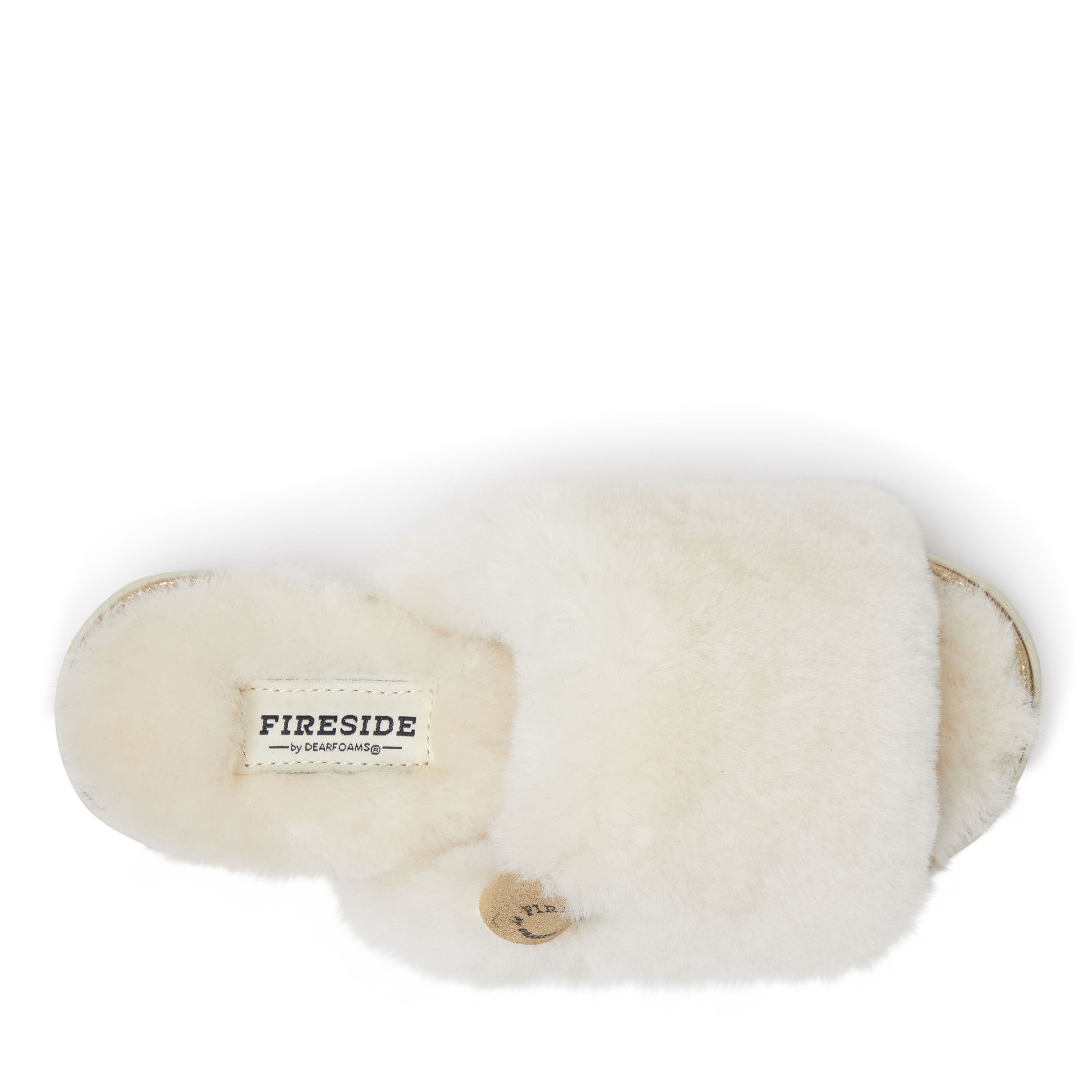 Fluffette genuine shearling slipper best sale