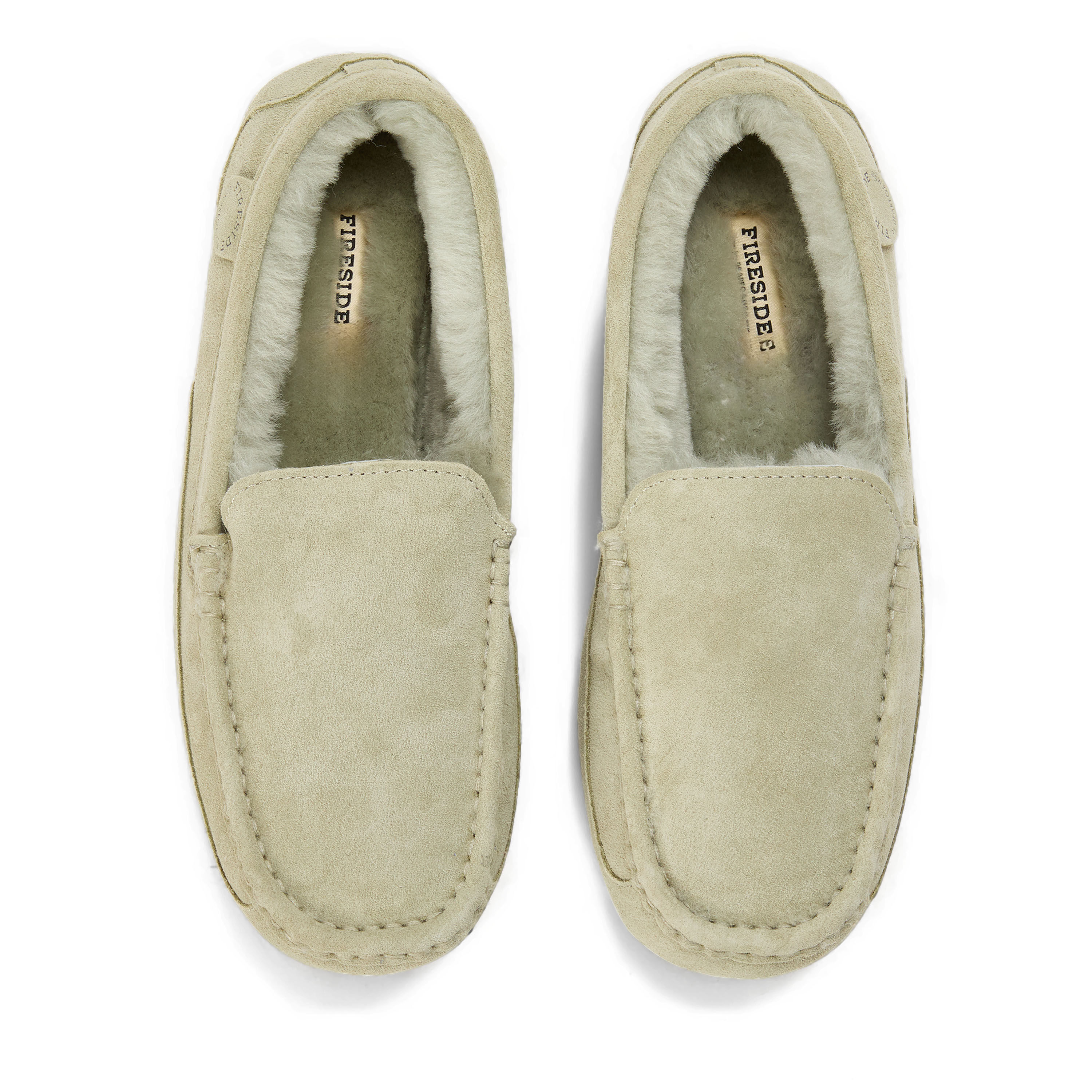 Men's Fireside by Dearfoams Melbourne Genuine Shearling Moccasin Slipper