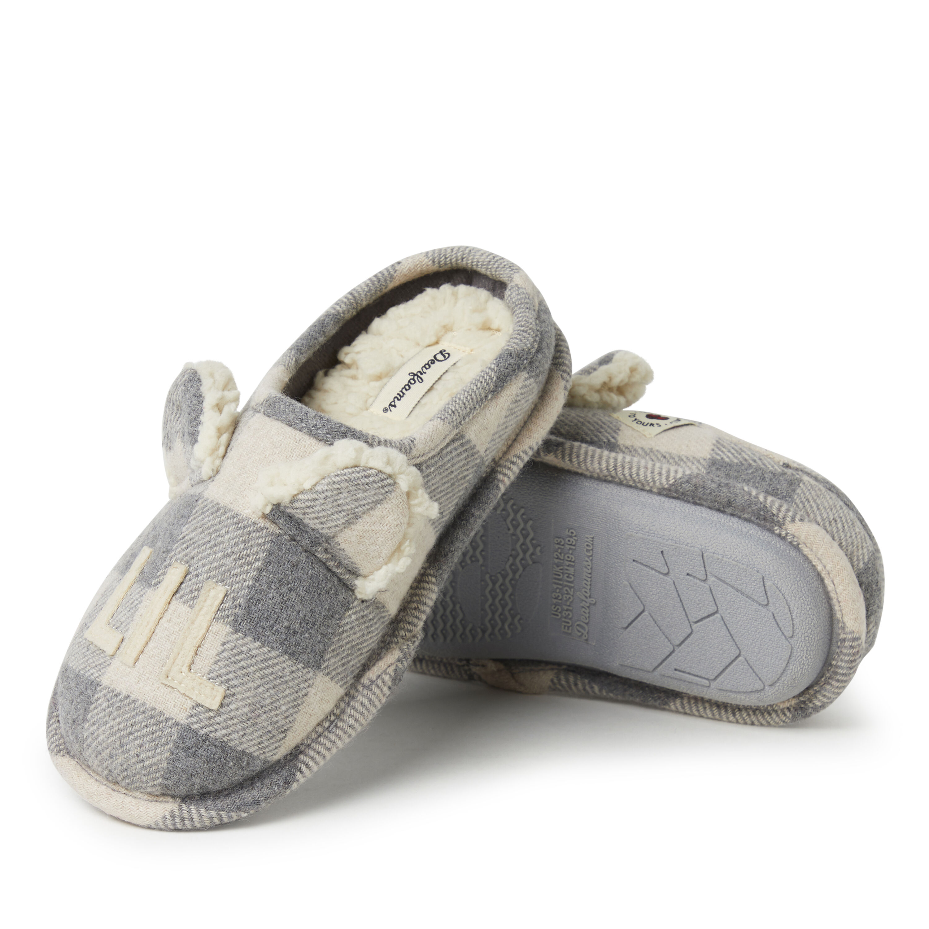 Kids Lil' Bear Buffalo Check Clog Slipper