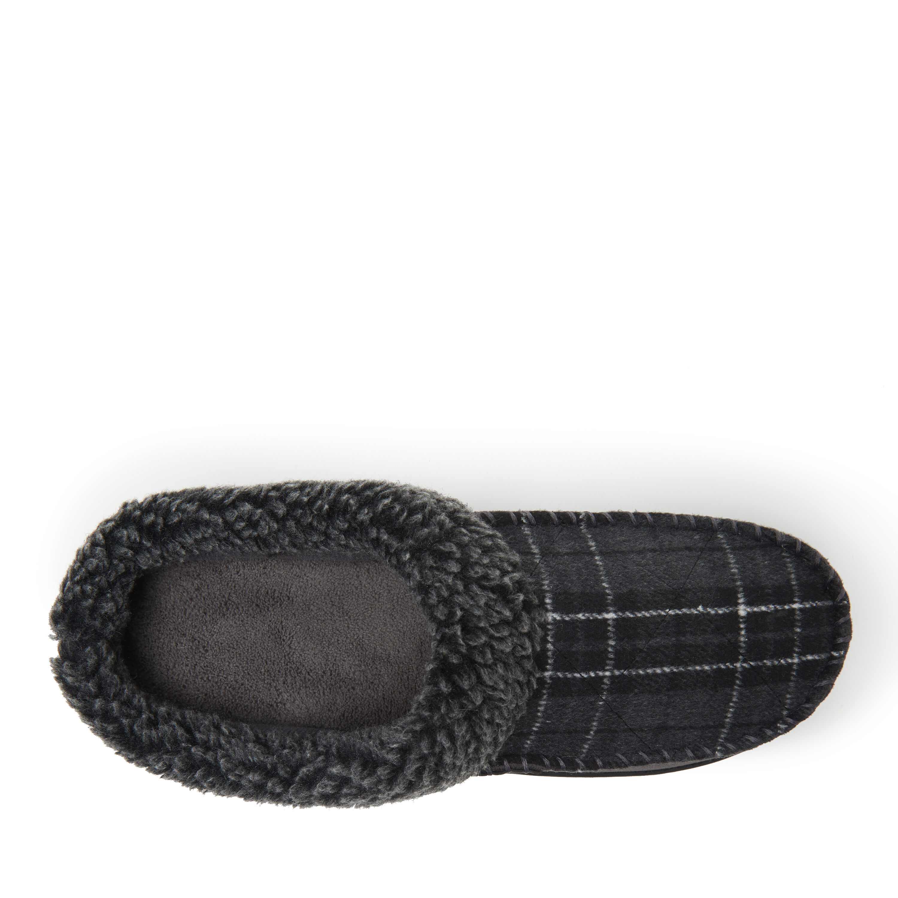 Men's Brendan Microfiber Suede Clog with Whipstitch Slipper