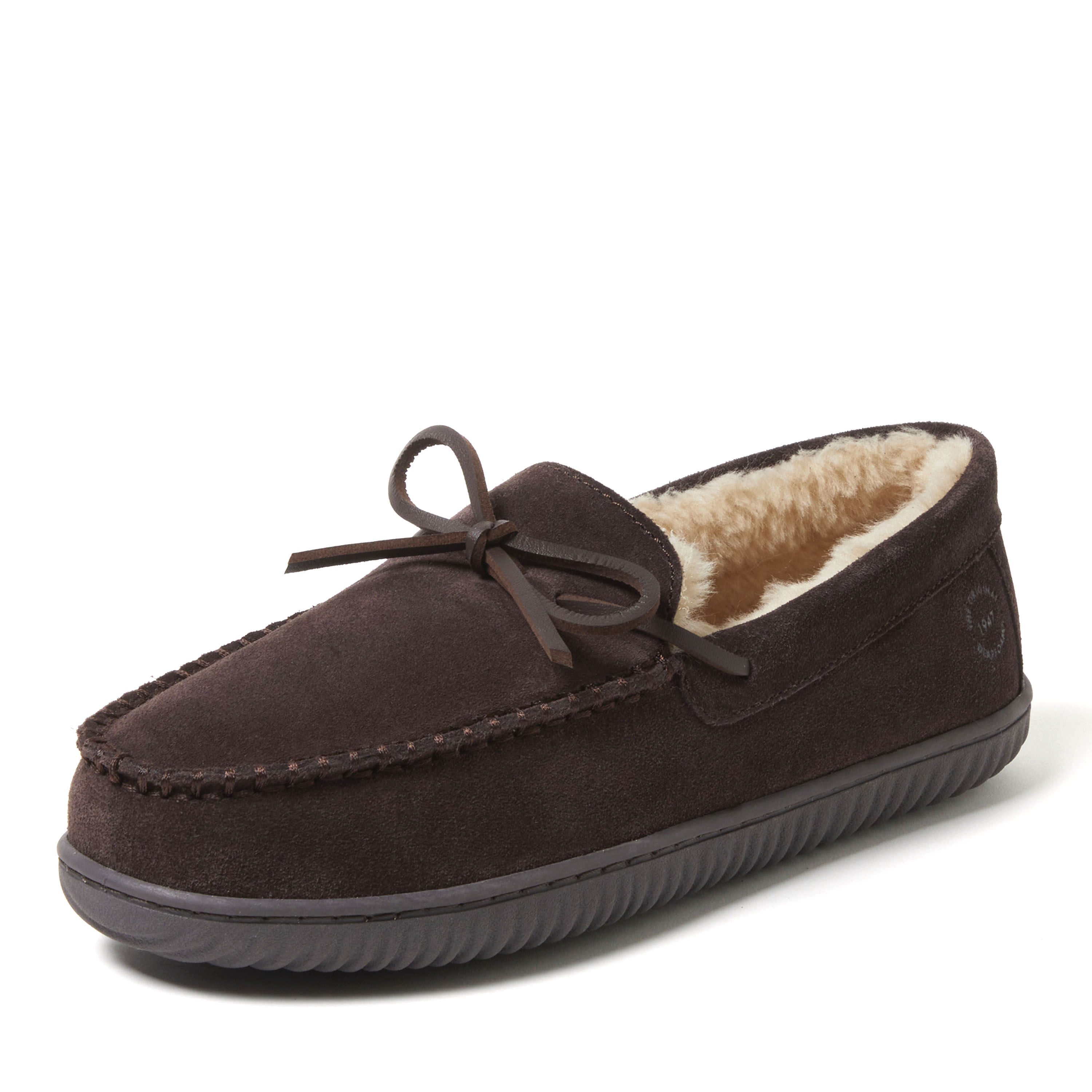 Men's Douglas Genuine Suede Moc With Tie