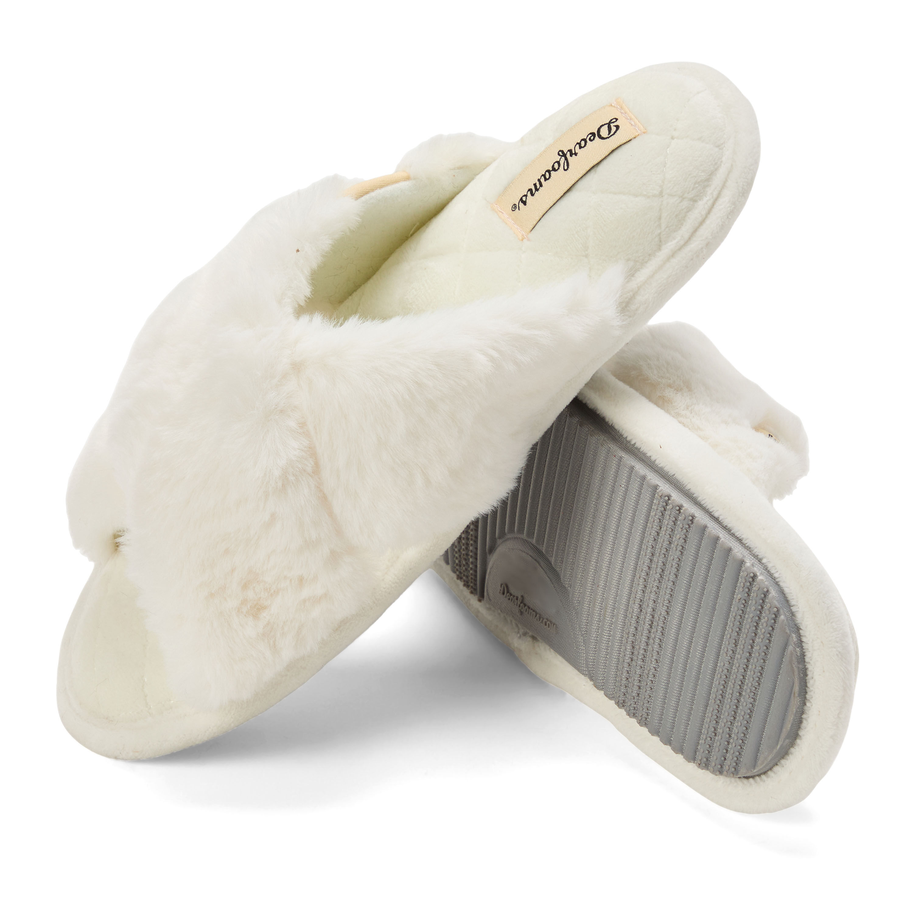 Women's Jessica Furry Crossband Slide Slipper