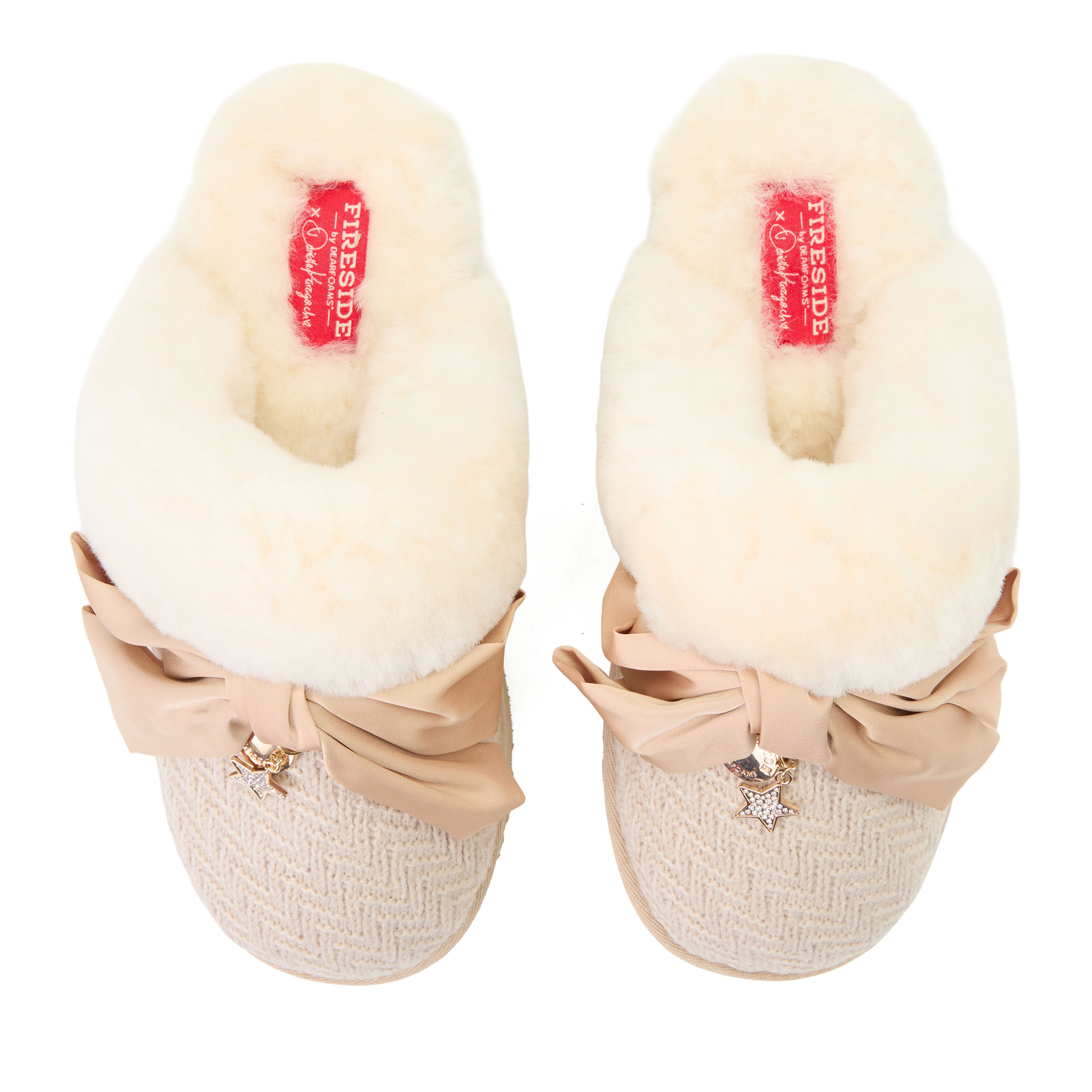 Daniella Karagach&rsquo;s Women's Fireside Knit Shearling Scuff