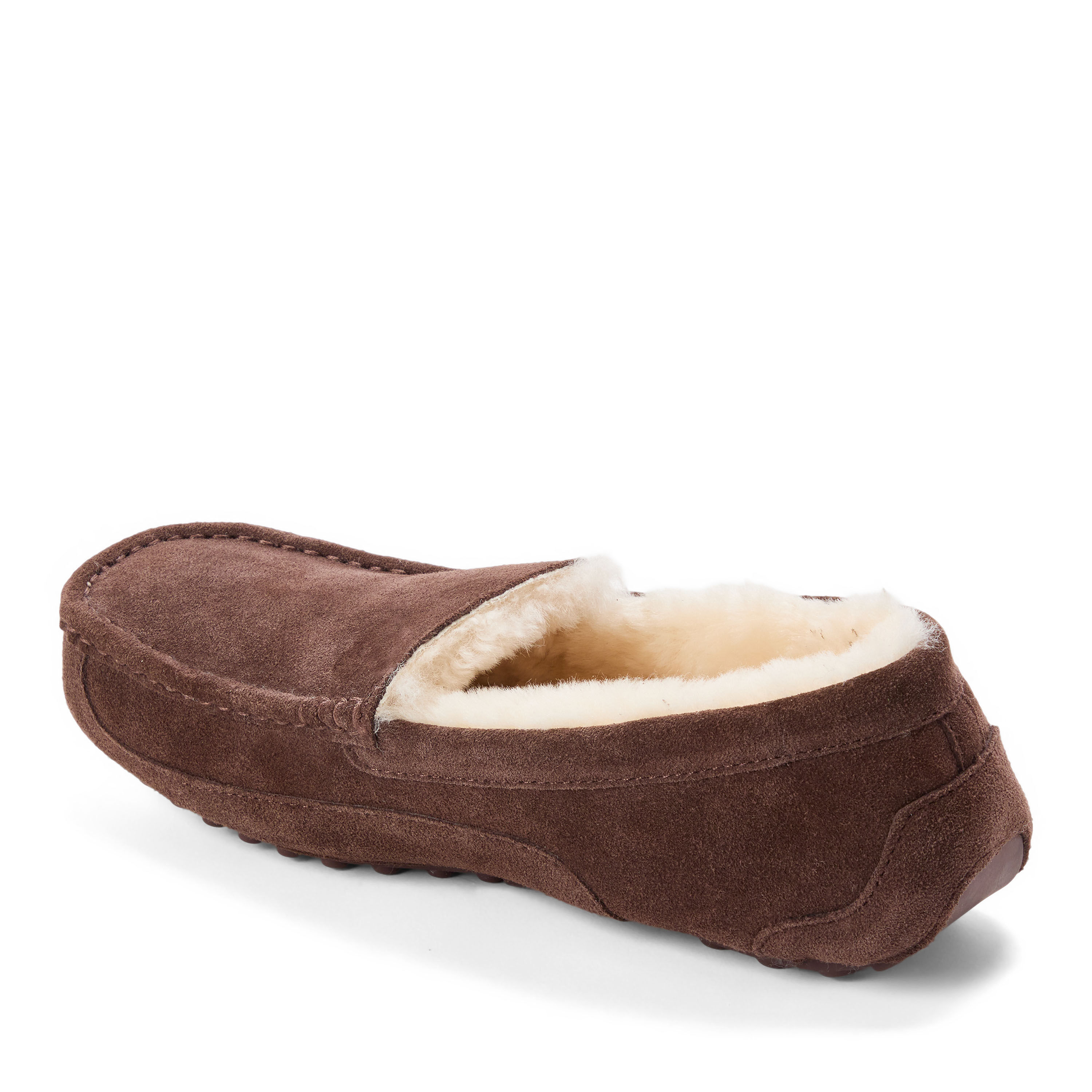 Men's Fireside by Dearfoams Melbourne Genuine Shearling Moccasin Slipper