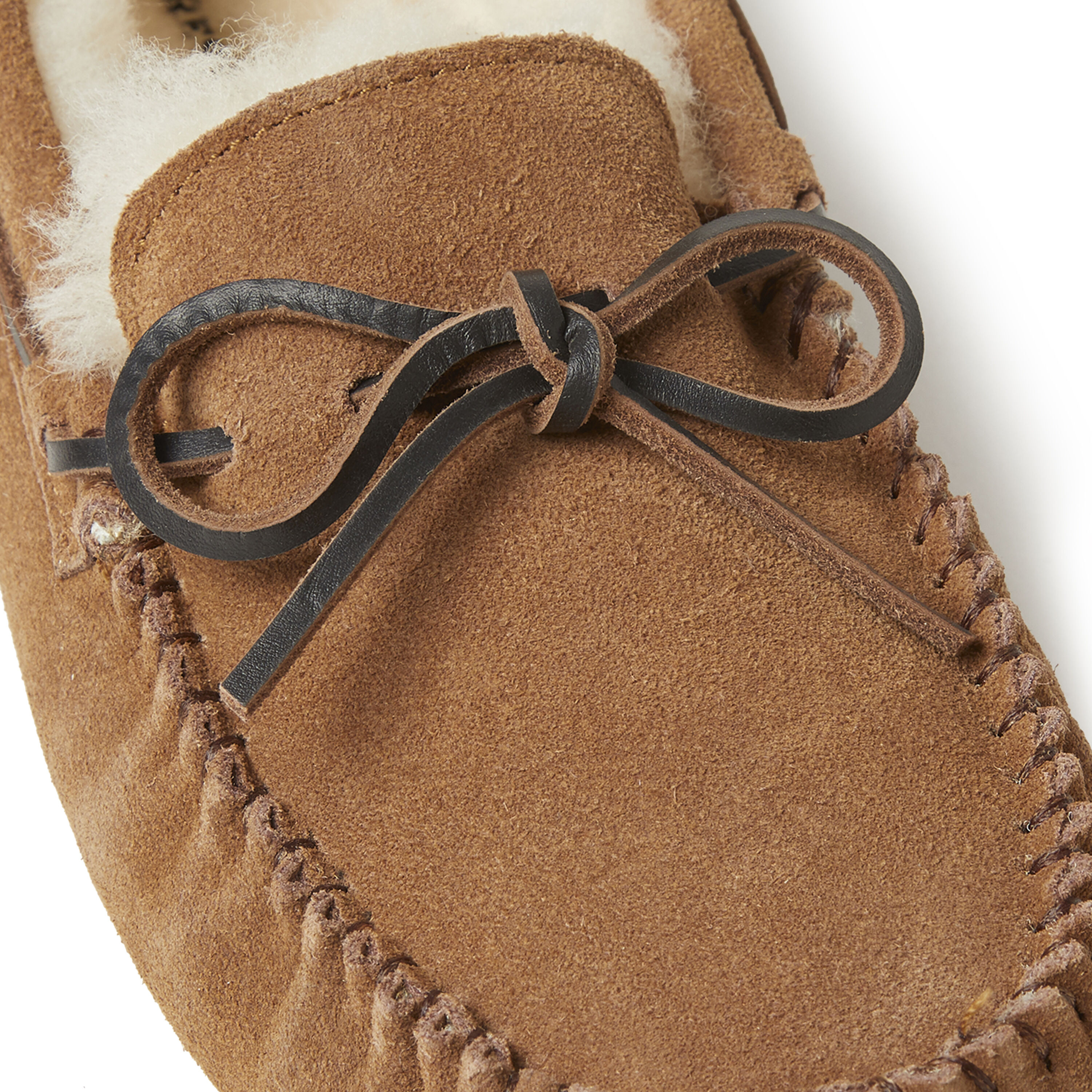 Men s Fireside by Dearfoams Victor Genuine Shearling Moccasin