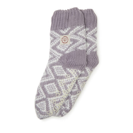 Women's Fairisle Knit Flurry Slipper Sock