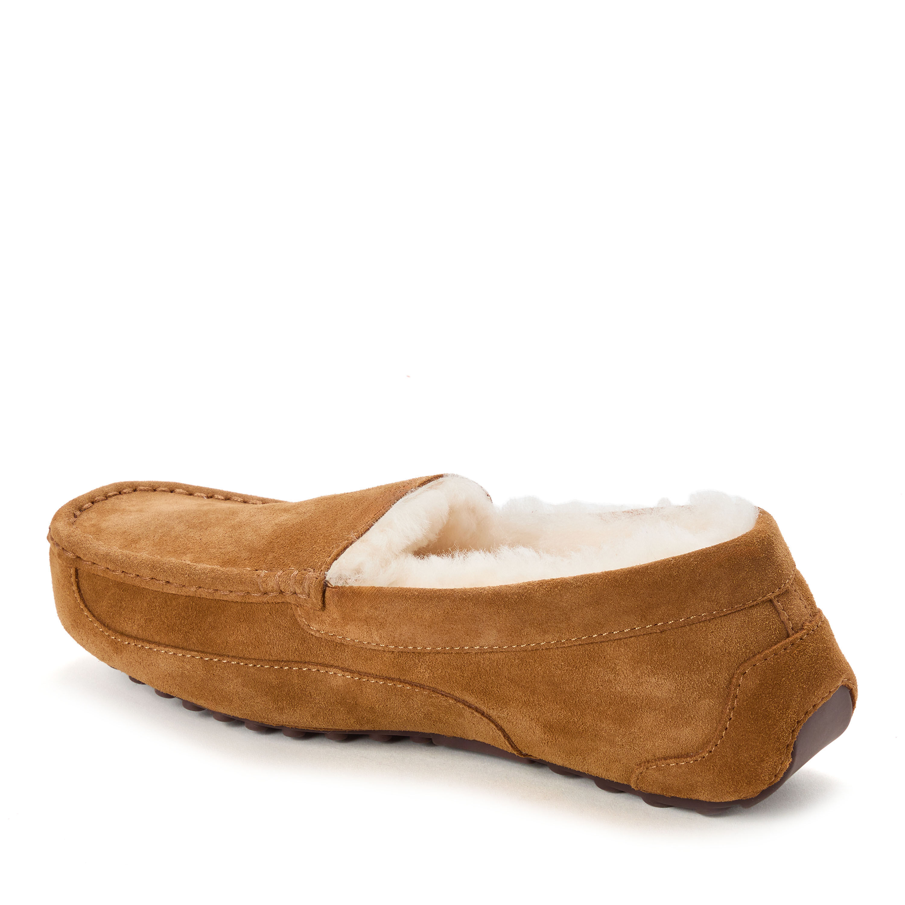 Men's Fireside by Dearfoams Melbourne Genuine Shearling Moccasin Slipper