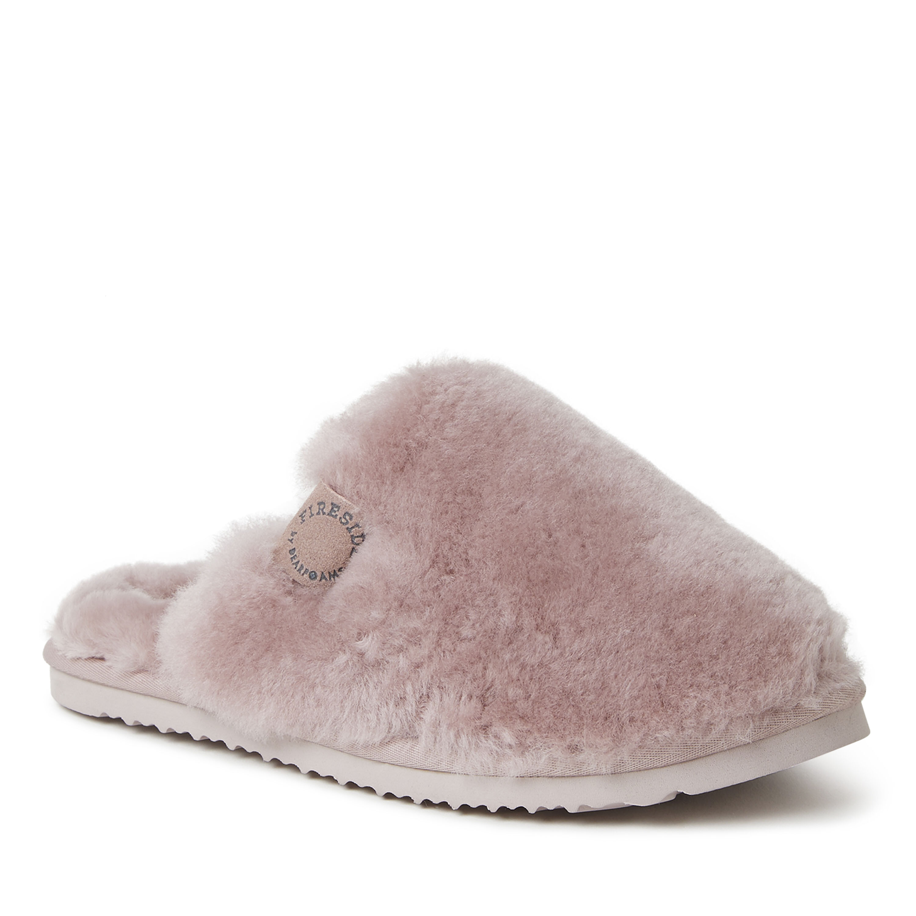 Women's  Fireside By Dearfoams Shelly Beach Genuine Shearling Scuff