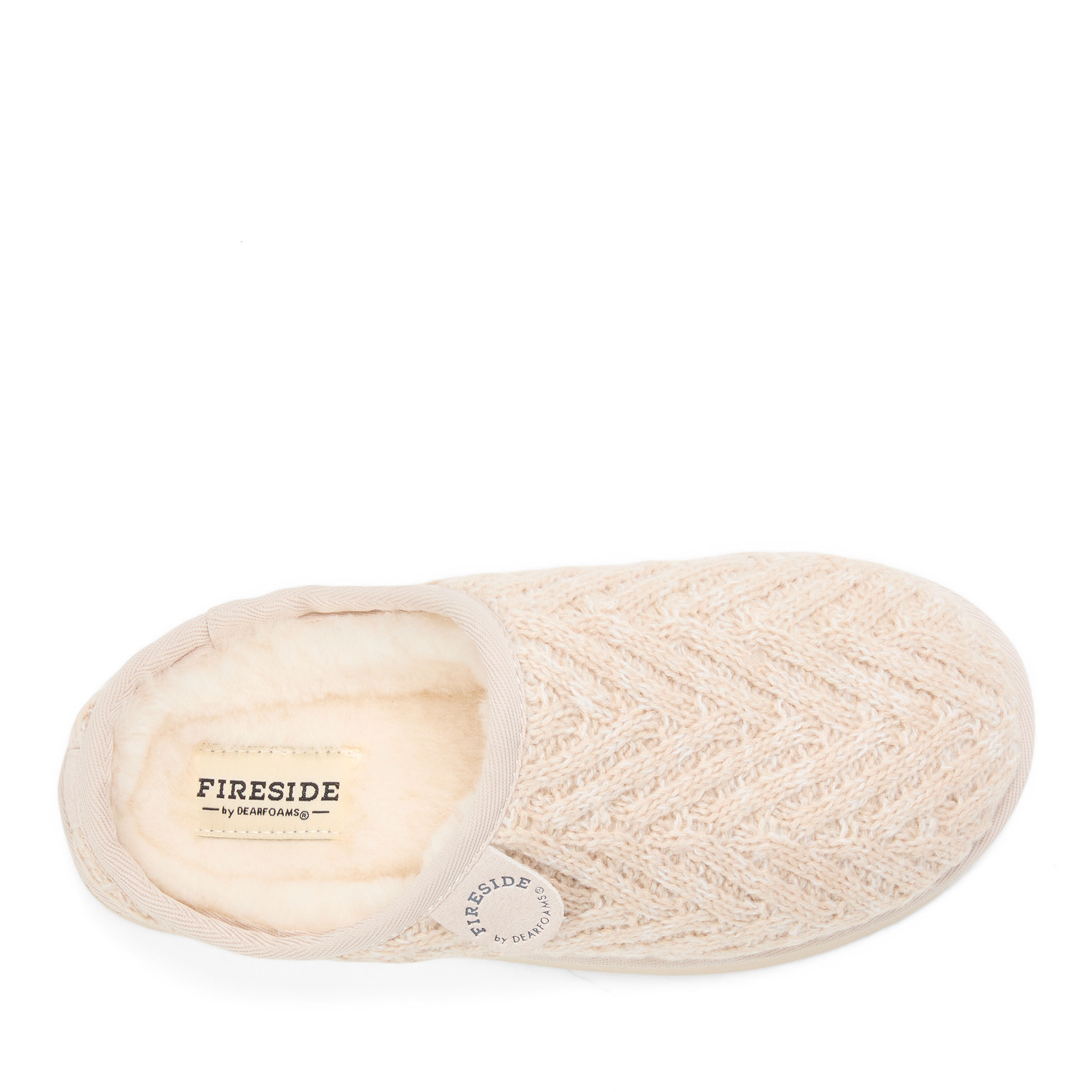 Women's Fireside by Dearfoams Greta Knit Shearling