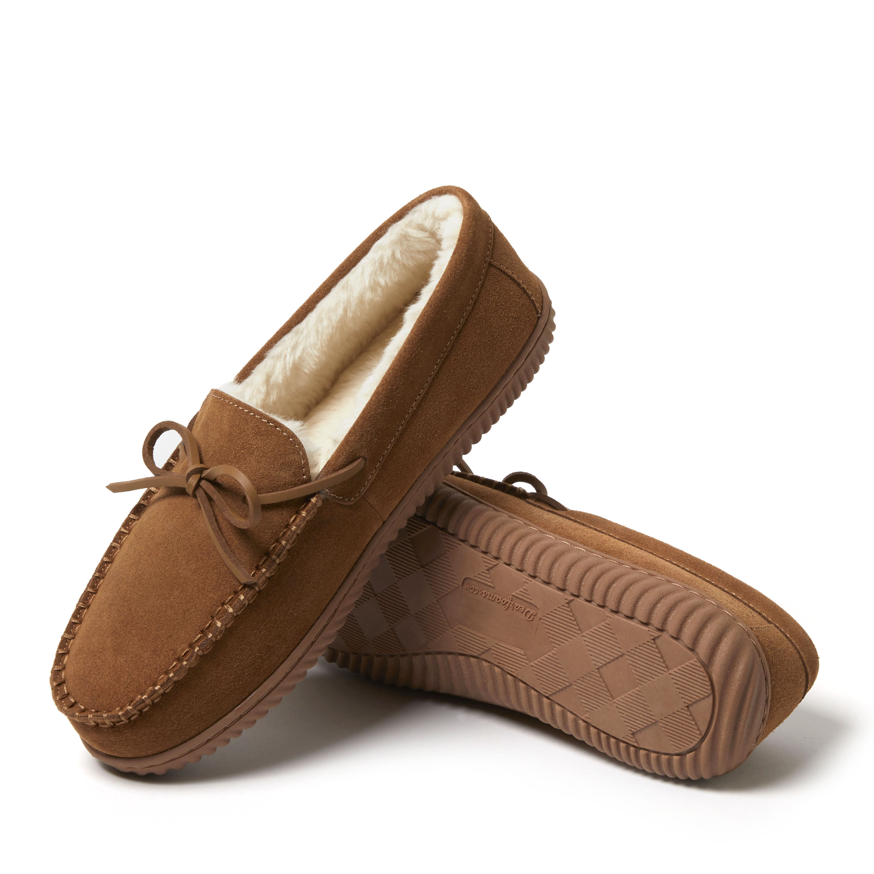 Men's Douglas Genuine Suede Moc With Tie