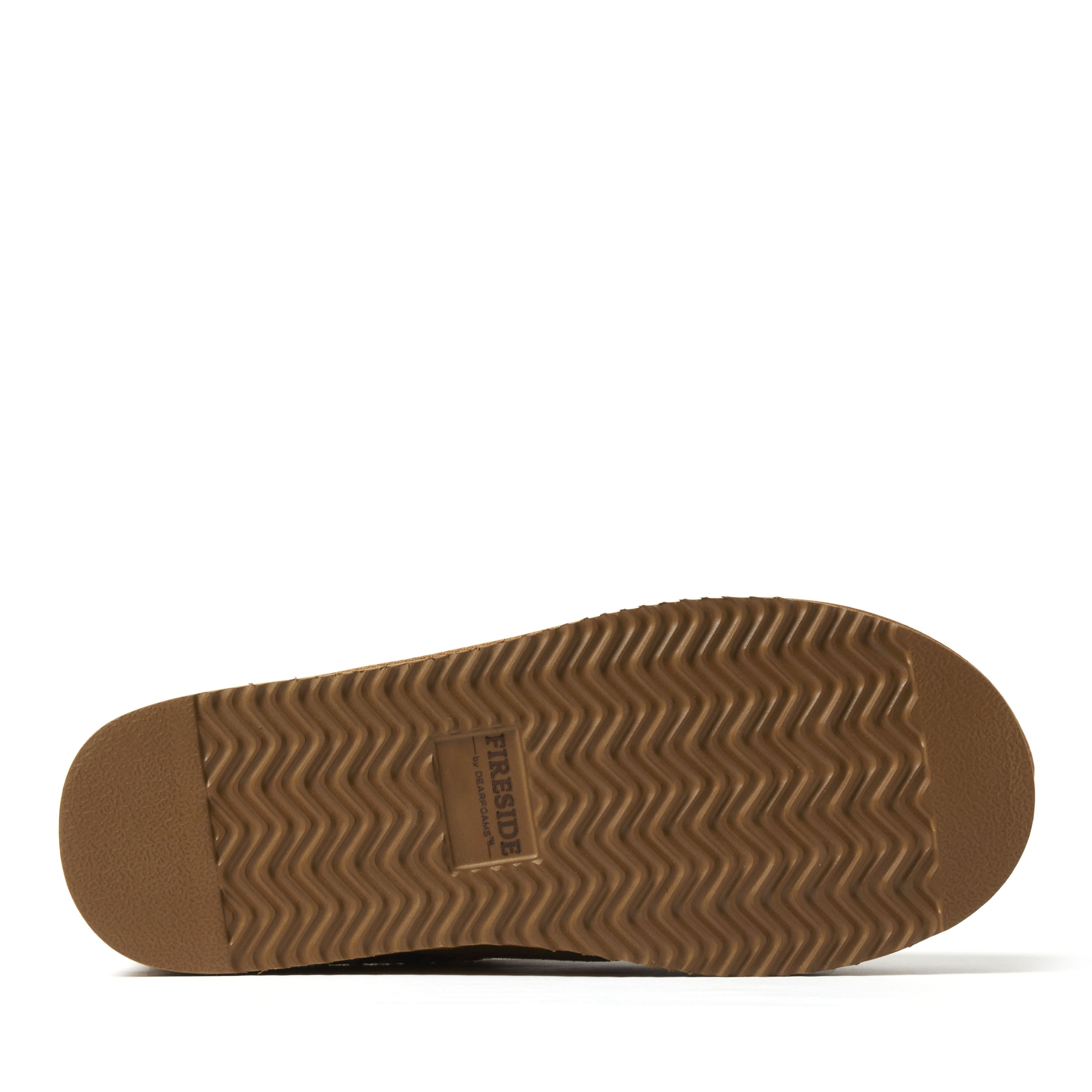 Men's Fireside by Dearfoams Grafton Genuine Shearling Clog With Taping - Water Resistant