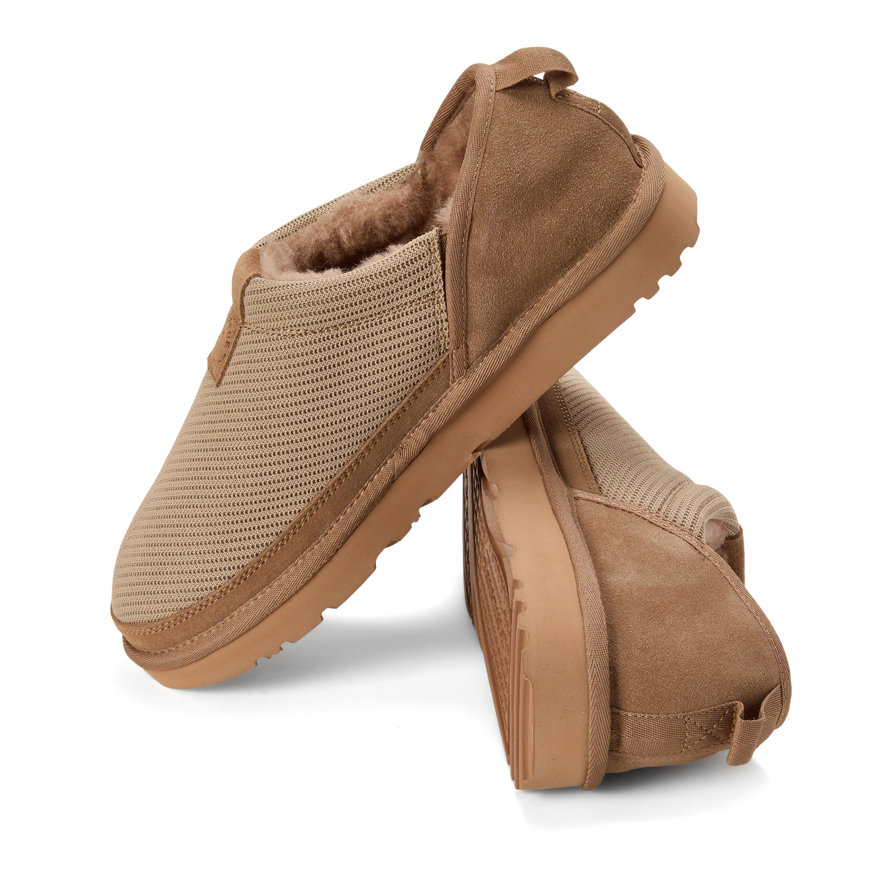 Women's Fireside by Dearfoams Sport Knit And Suede Slip On Shoetie - Water Repellent