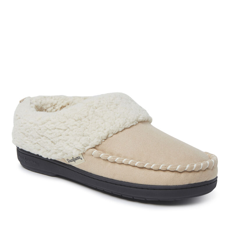 Women's Microsuede Clog Slipper with Whipstitch