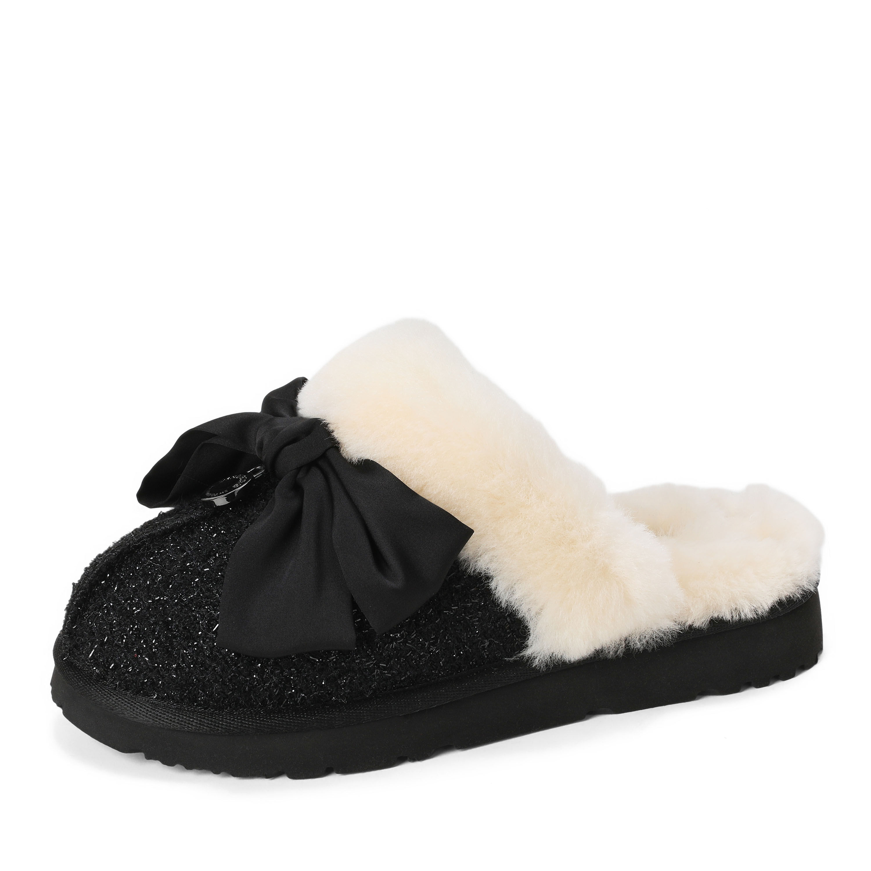 Women's Sydney Dream Bow Genuine Shearling Scuff
