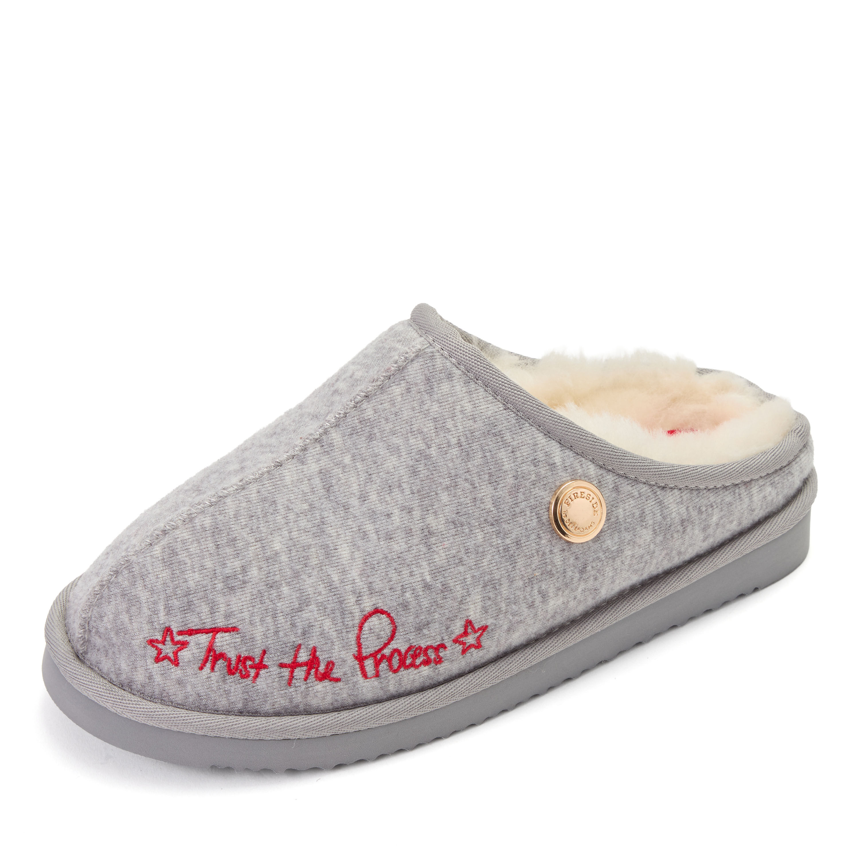 Daniella Karagach&rsquo;s Women's Fireside Knit Shearling Clog