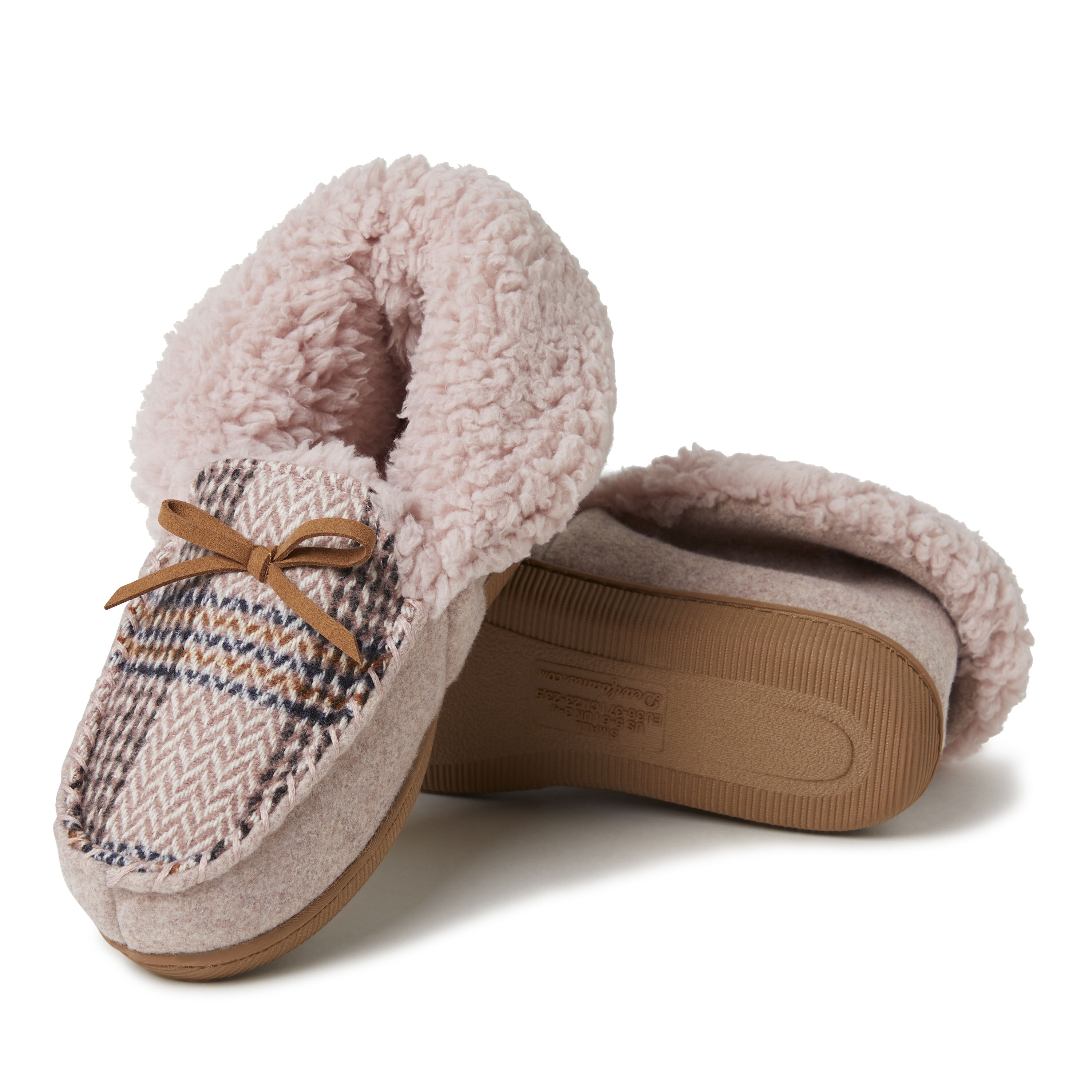 Women's Marley Blanket Plaid Foldover Moccasin Slipper