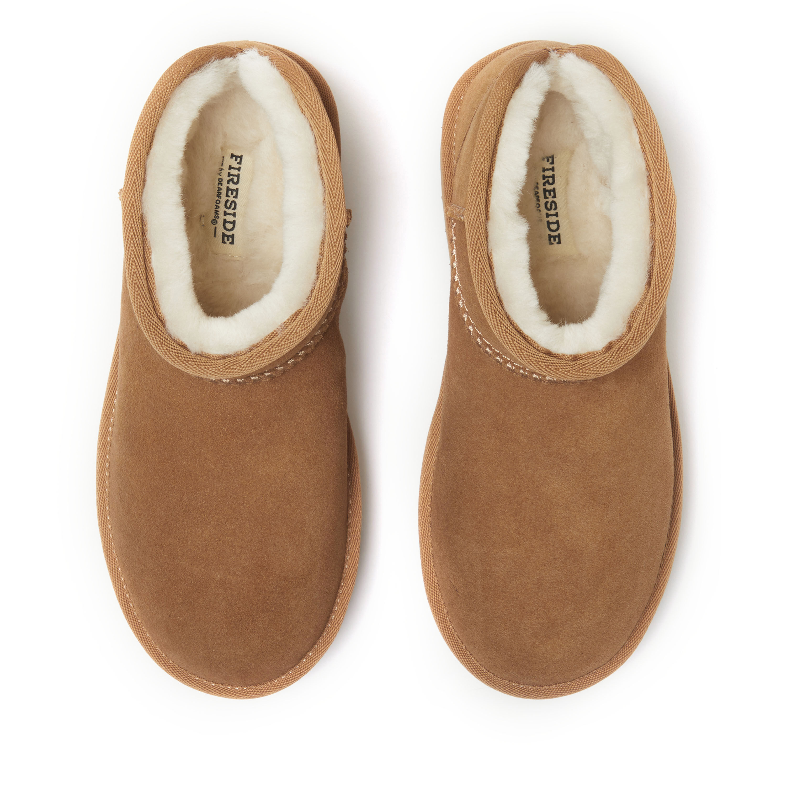 Women's Fireside by Dearfoams Kingston Genuine Shearling Platform Bootie